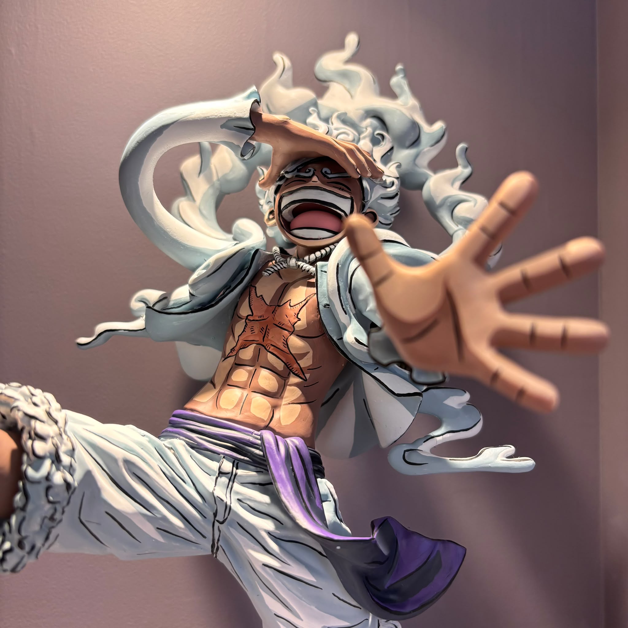 One Piece Luffy Gear 5 Repainted Figure