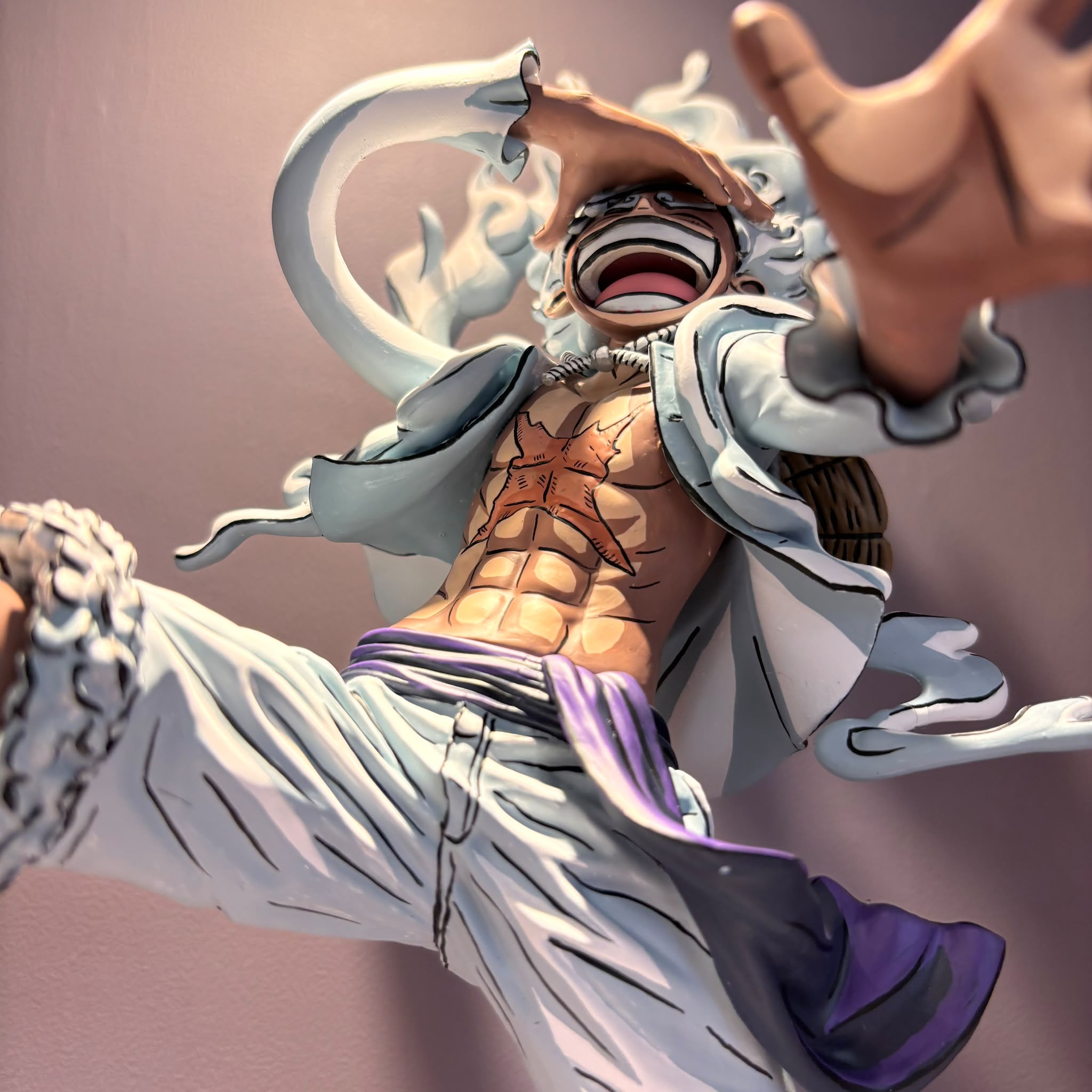 One Piece Luffy Gear 5 Repainted Figure