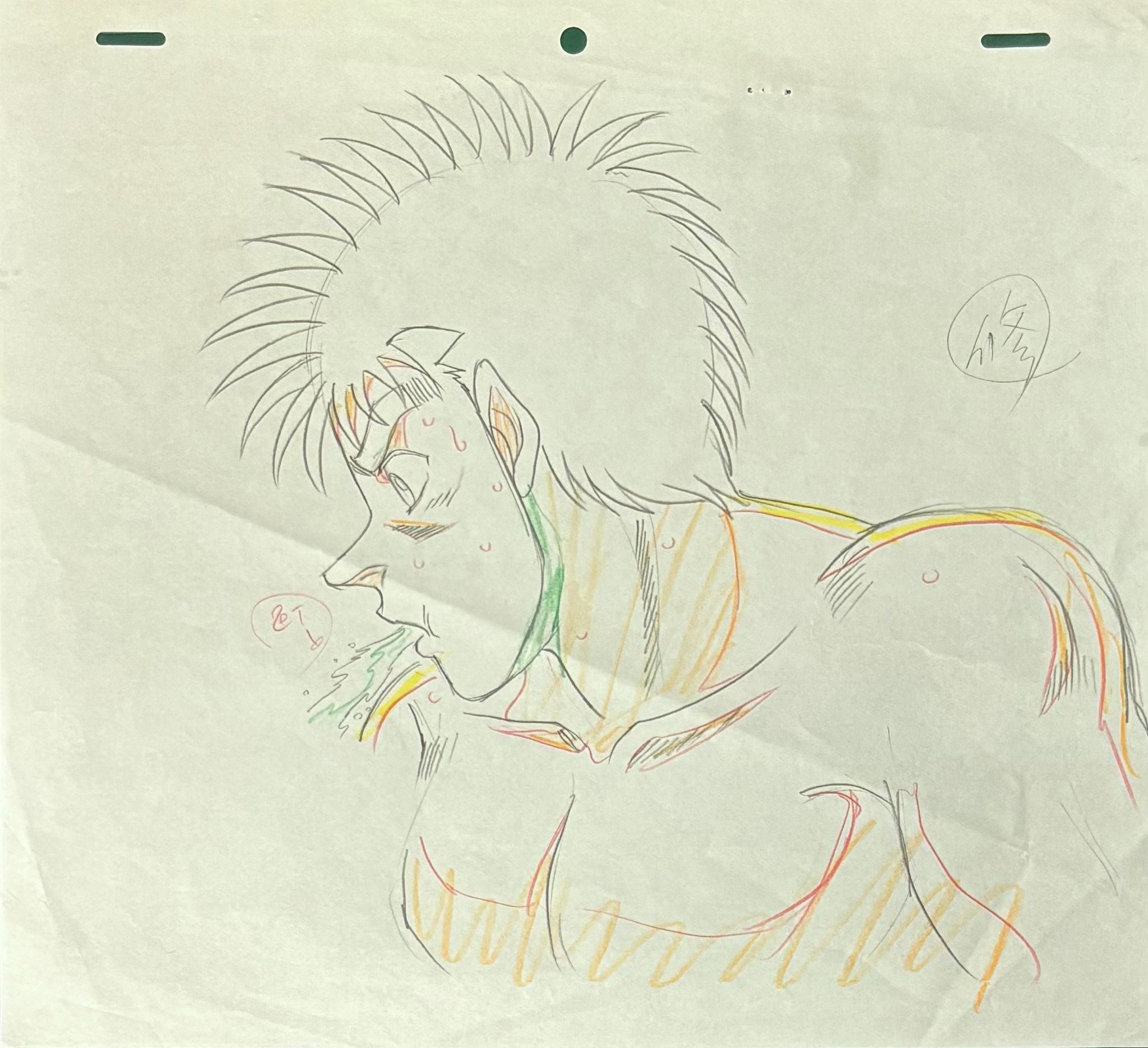 Hajime no Ippo Original 3 Page Drawing (Ippo Makunouchi)