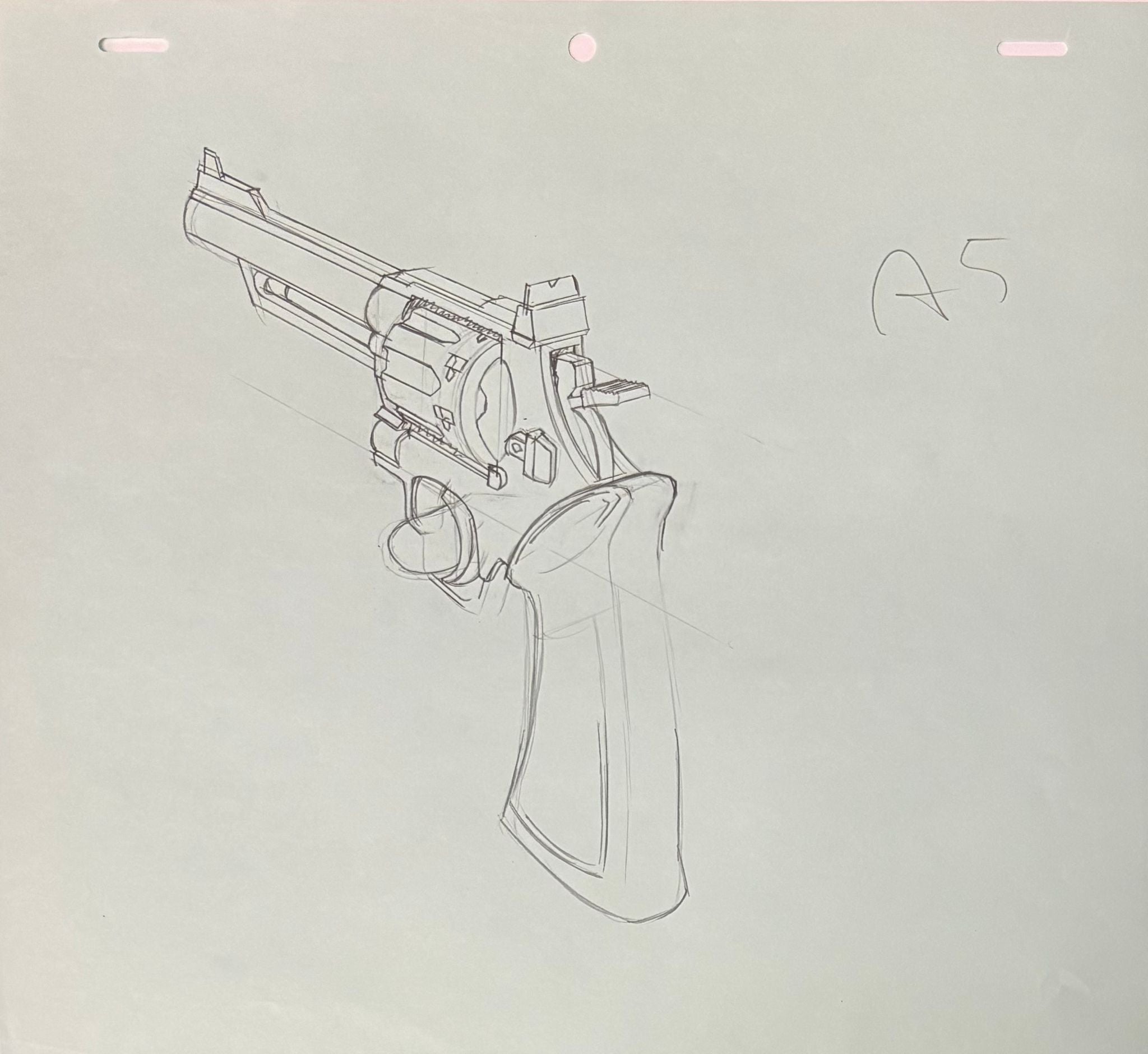Lupin III boceto original (Pistola)
