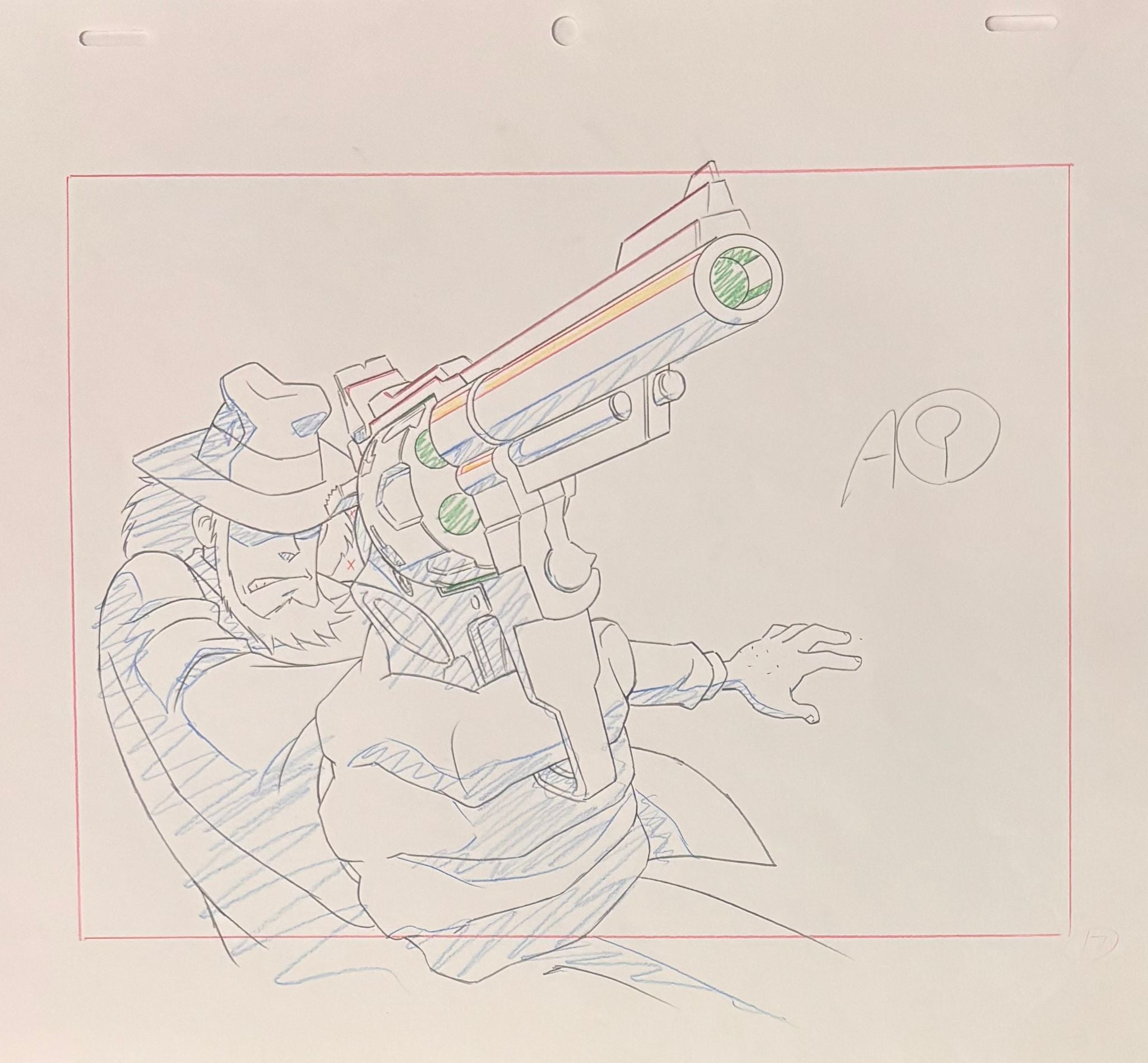 Lupin III Original Sketch (Daisuke Jigen)