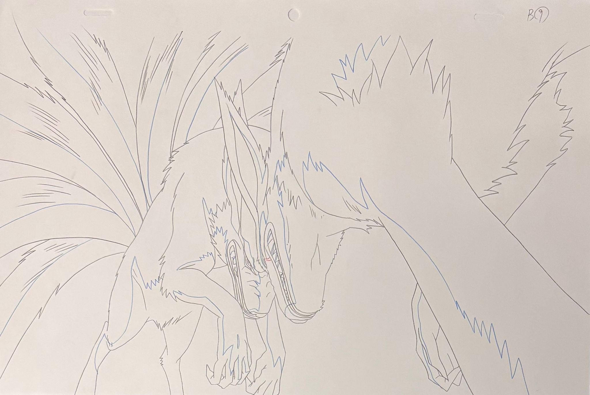 Naruto: Boceto original (Kurama/Nueve Colas)