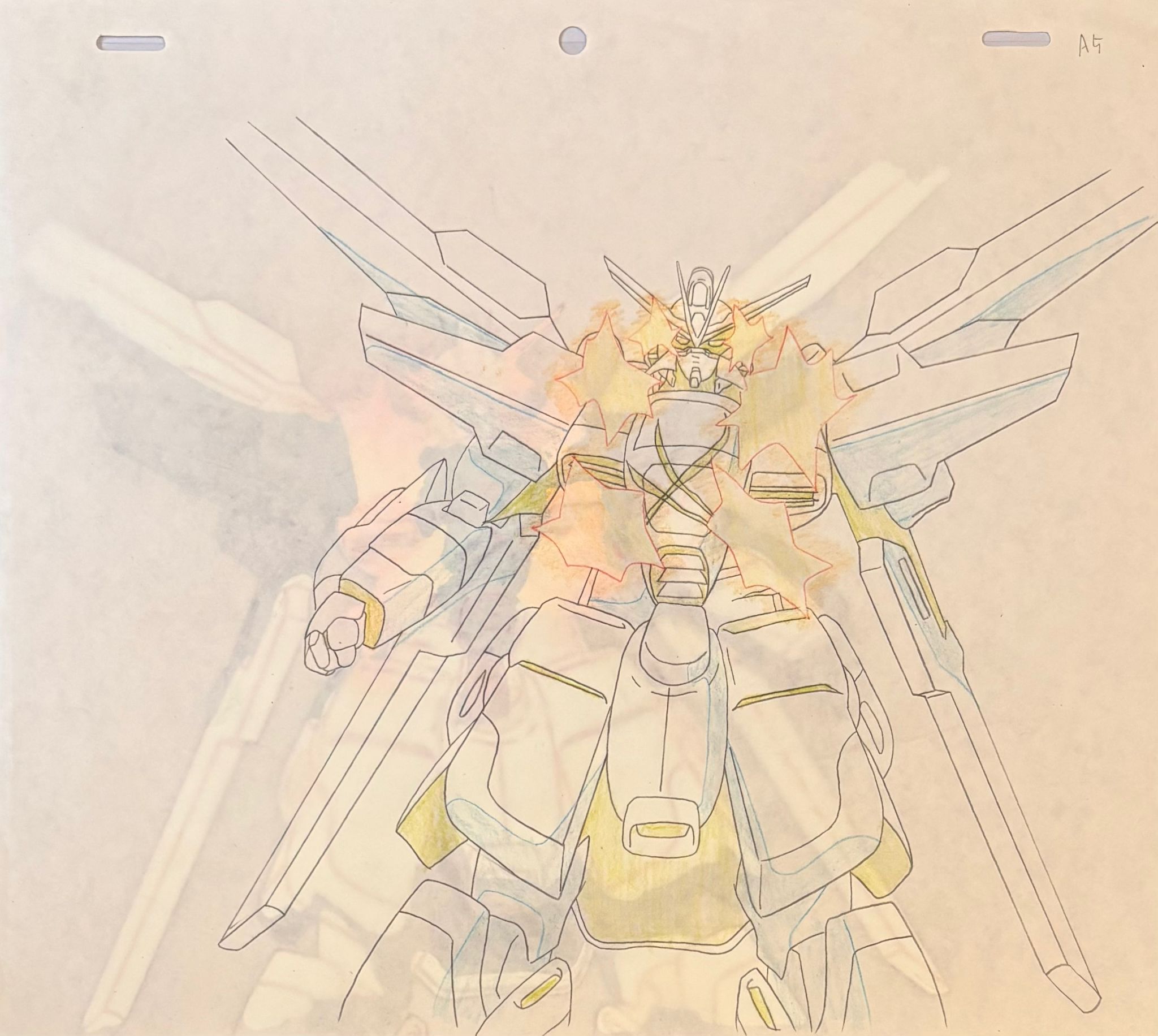 After War Gundam X Original Cel & Drawing (Gundam Double X)