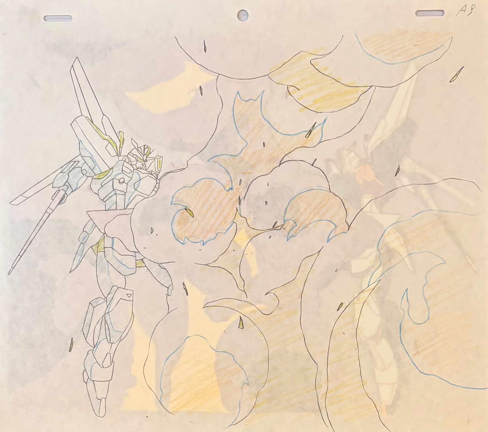 After War Gundam X Original Cel & Drawing (Gundam Double X)