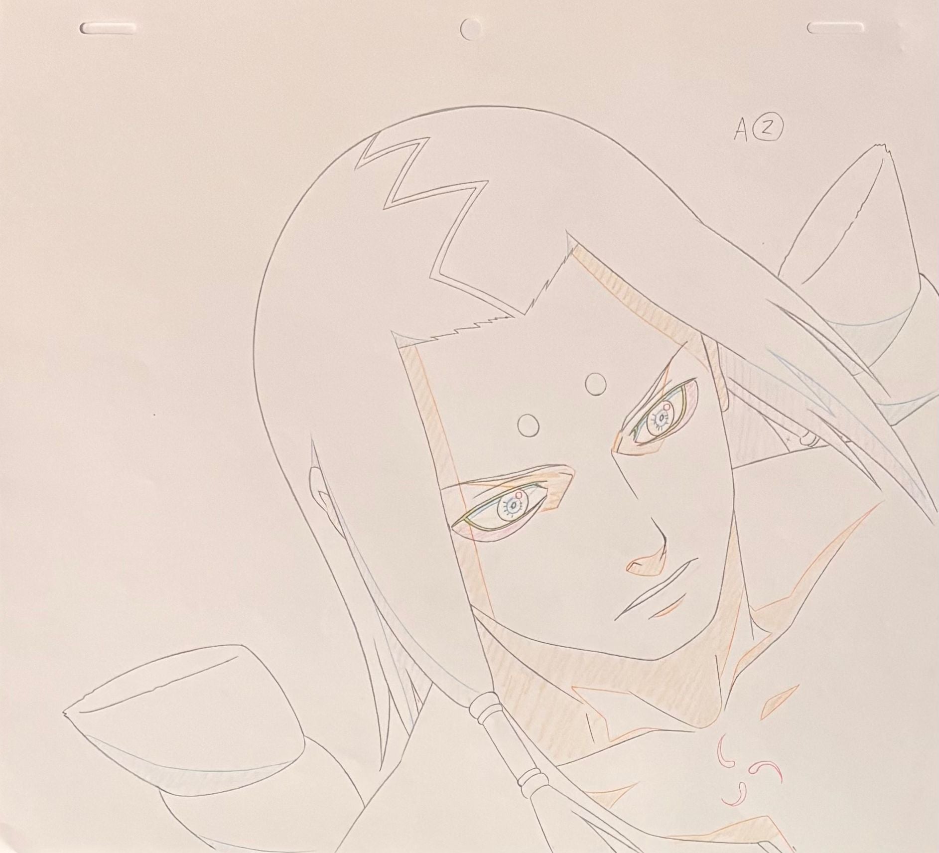Naruto Original Drawing (Kimimaro) 3-page set