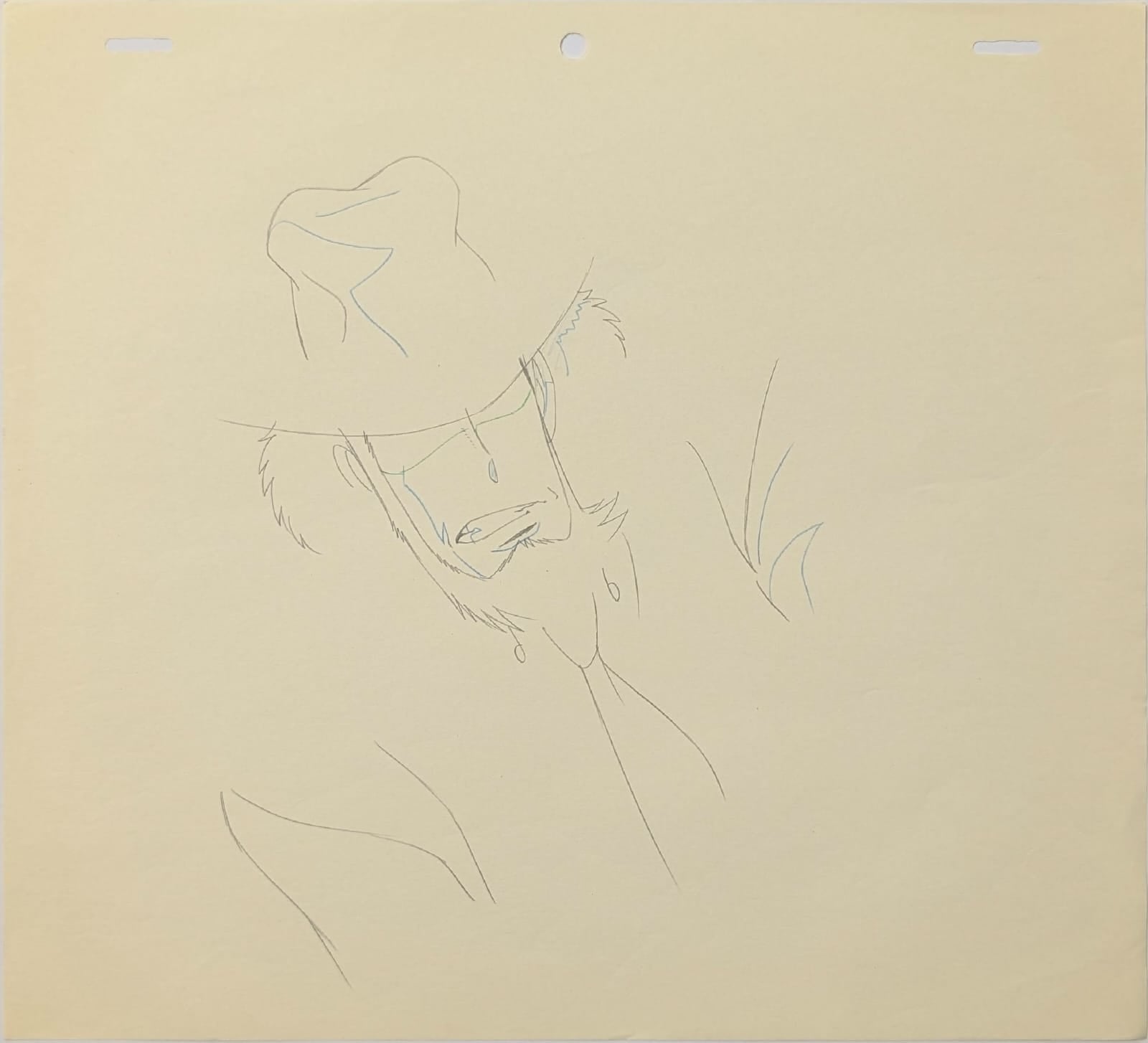 Lupin III Original Sketch (Daisuke Jigen) -5 Page Set