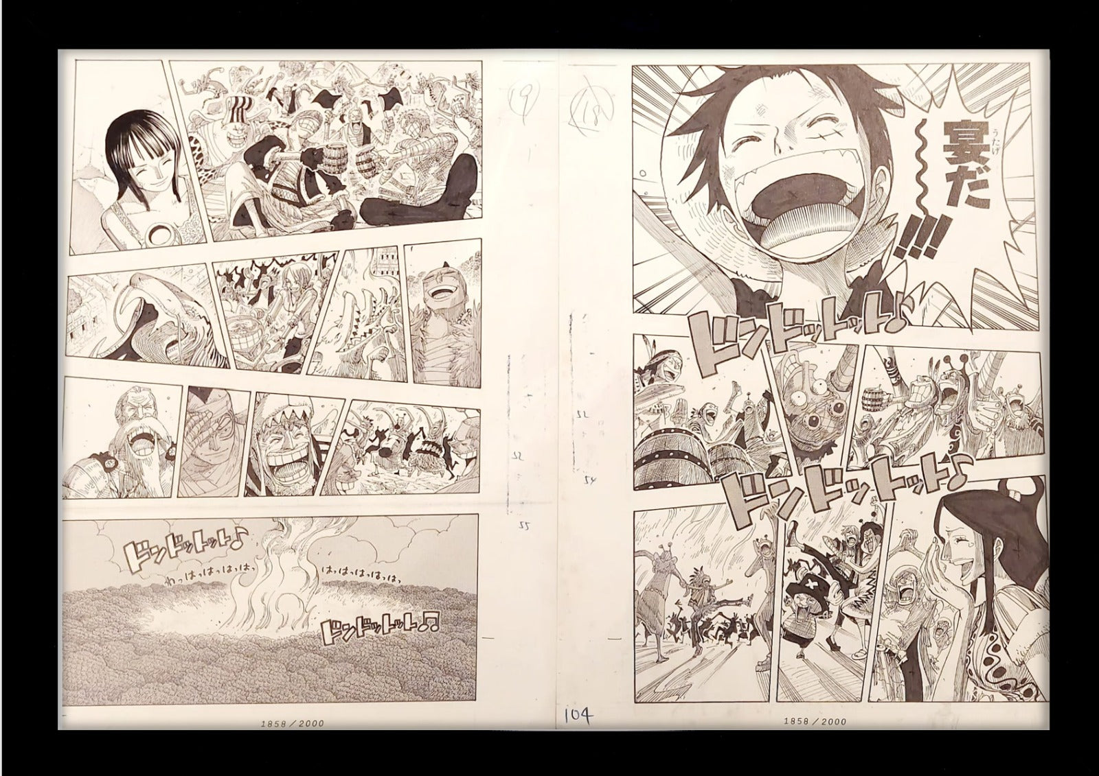 ONE PIECE Numbered Lottery Won Limited Reproduction (Luffy‘s Crew and others)