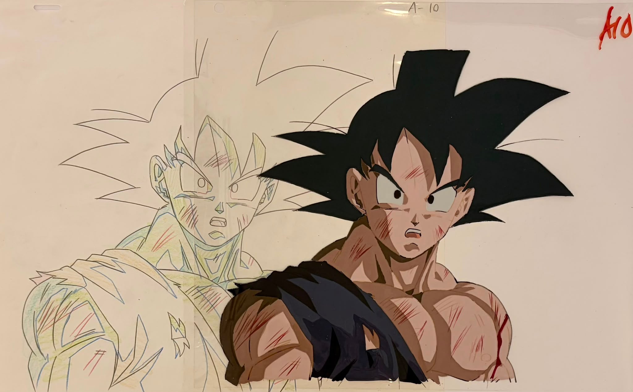 Célula y Boceto Originales de Dragon Ball (Son Goku)