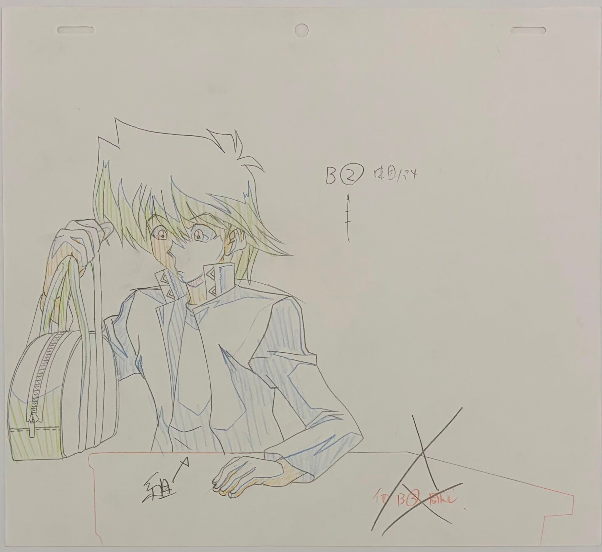 Yu-Gi-Oh! Original Genga (Joey Wheeler) 2-Piece Set