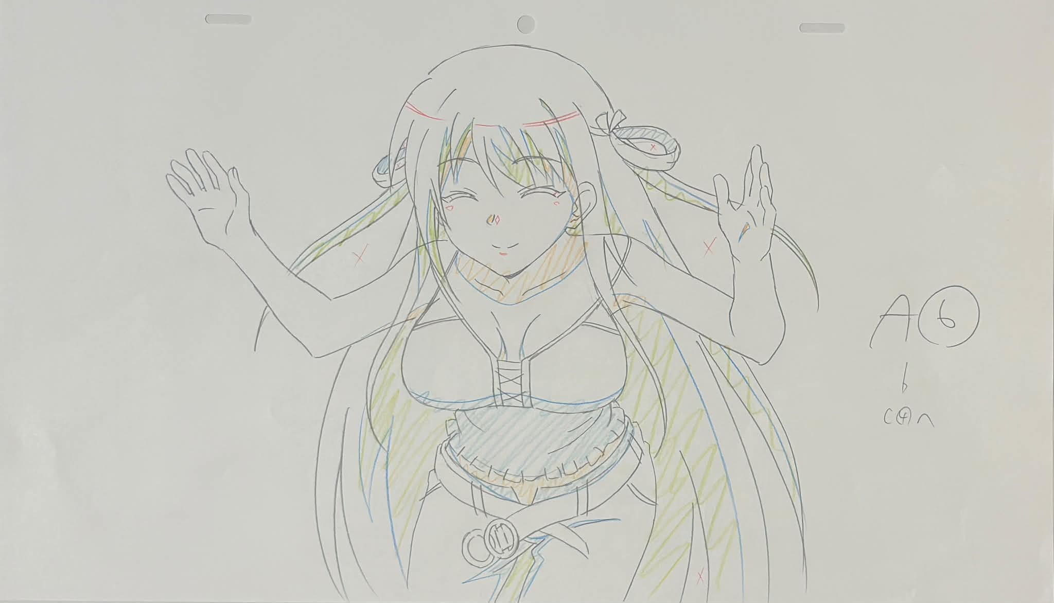 The Fruit of Grisaia Original Drawing (Amane Suou, Yuuji Kazami) 6-page Set