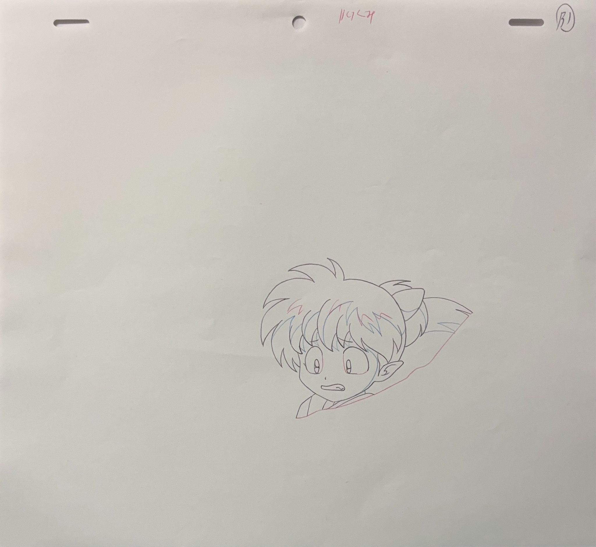 Inuyasha Original Drawing (Shippo) 2-page Set