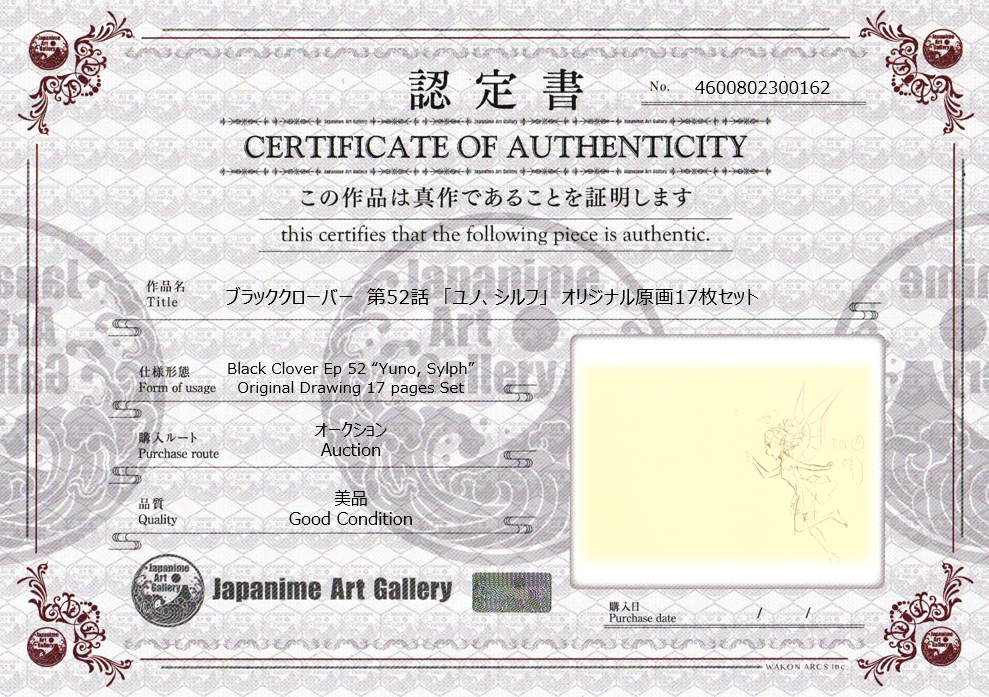 Black Clover Original Sketch (Yuno Grinberryall, Sylph) 17-Page Set