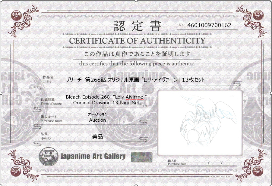 Bleach Original Drawing (Loly Aivirrne) 13 page Set