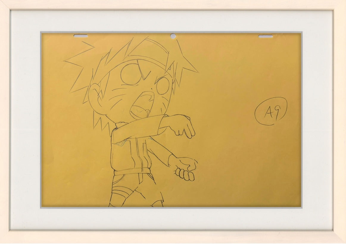 Naruto Original Drawing (Naruto Uzumaki) 2-page Set
