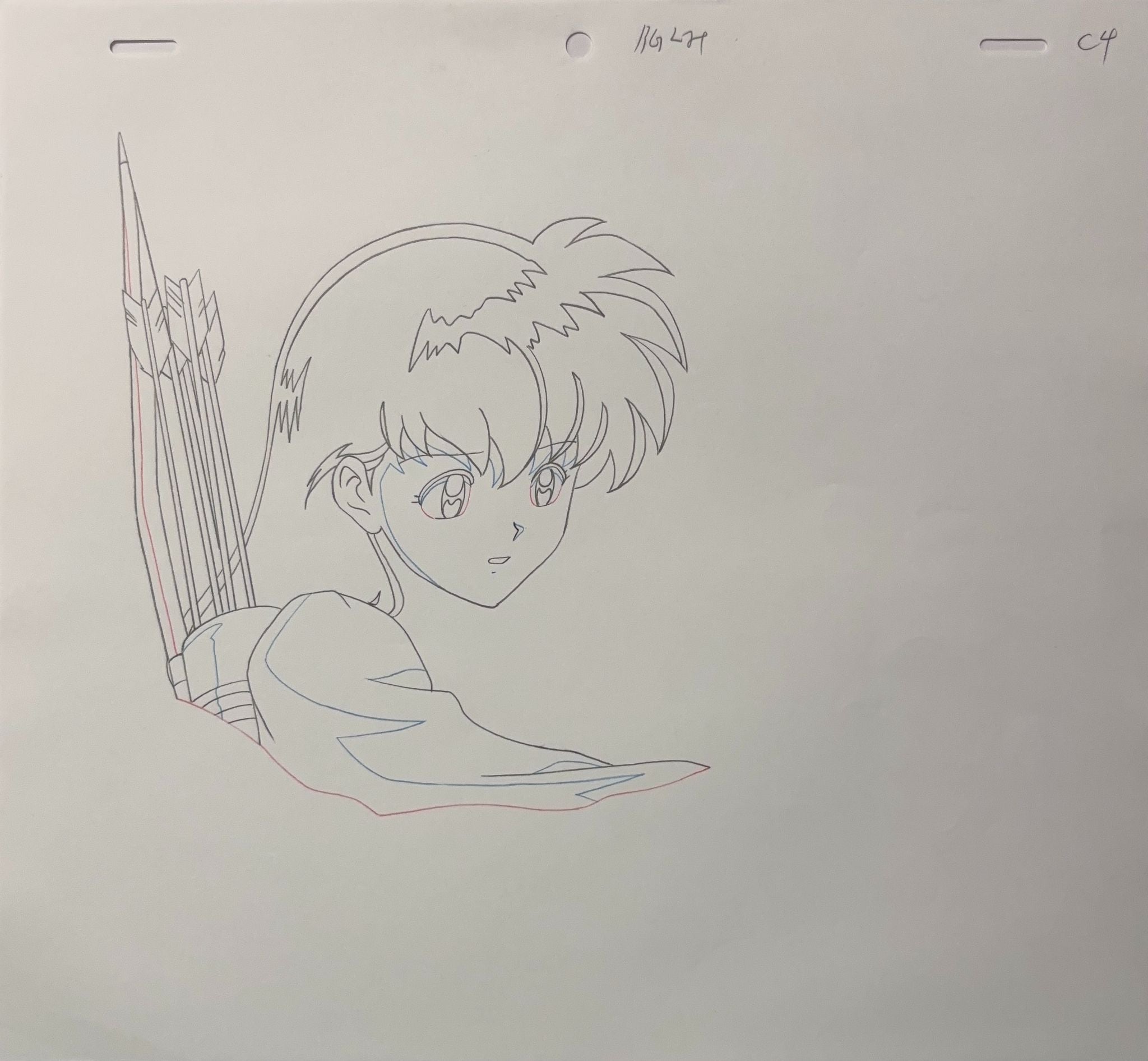 Inuyasha Original Drawing (Kagome Higurashi) 7-page Set