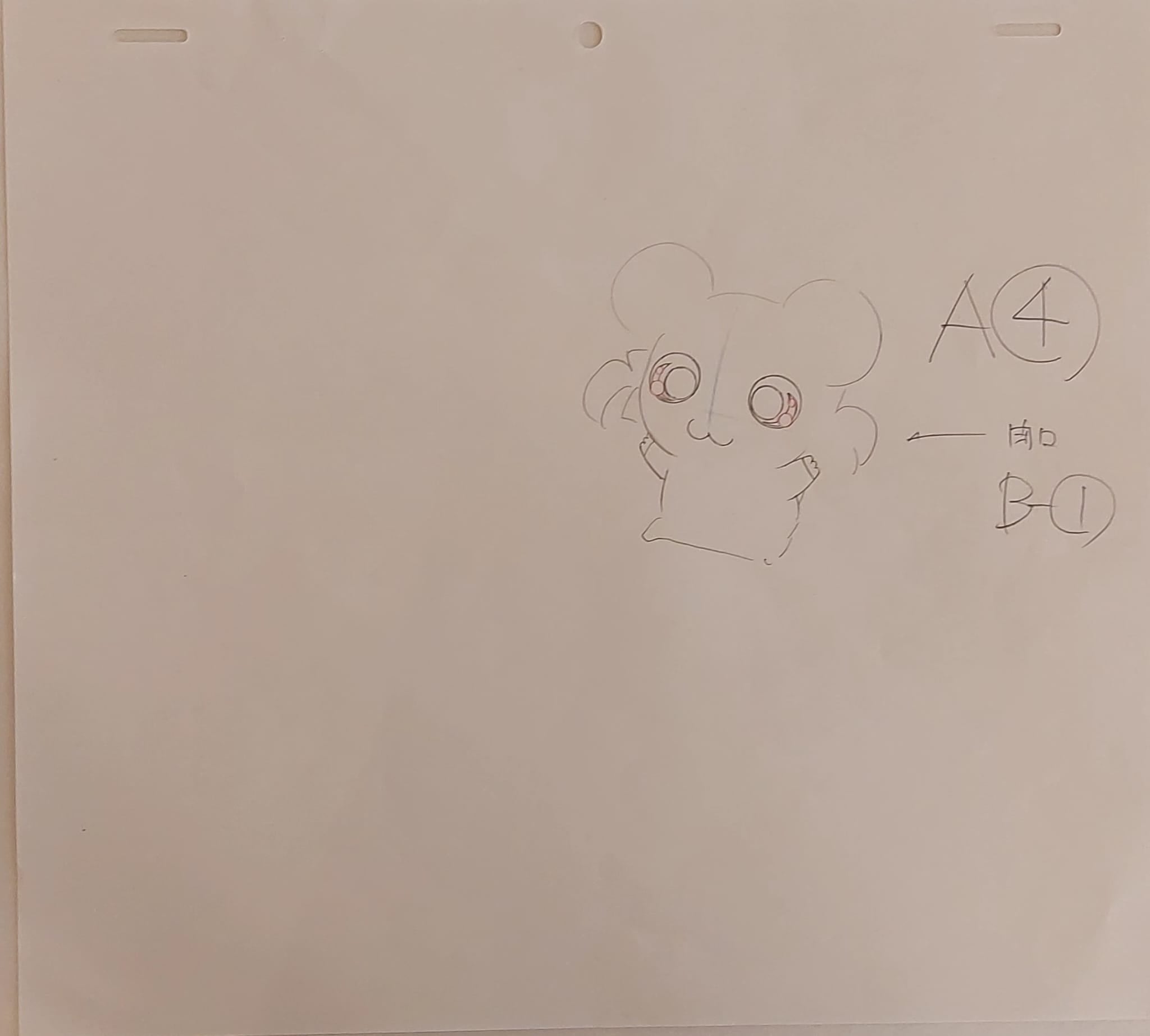 Hamtaro Original Sketch (Bijou) 3 page set