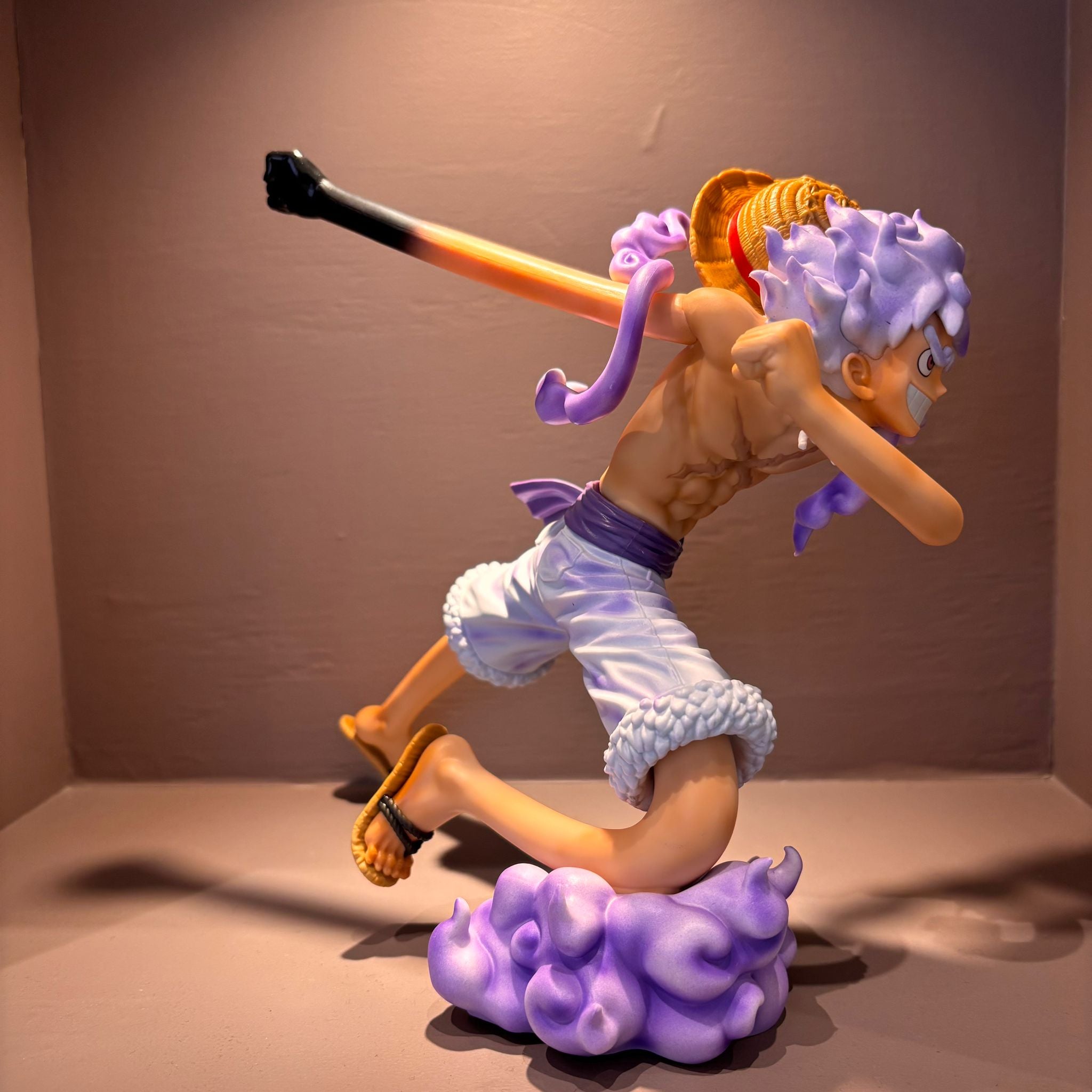 One Piece Luffy Gear 5 Repainted Figure