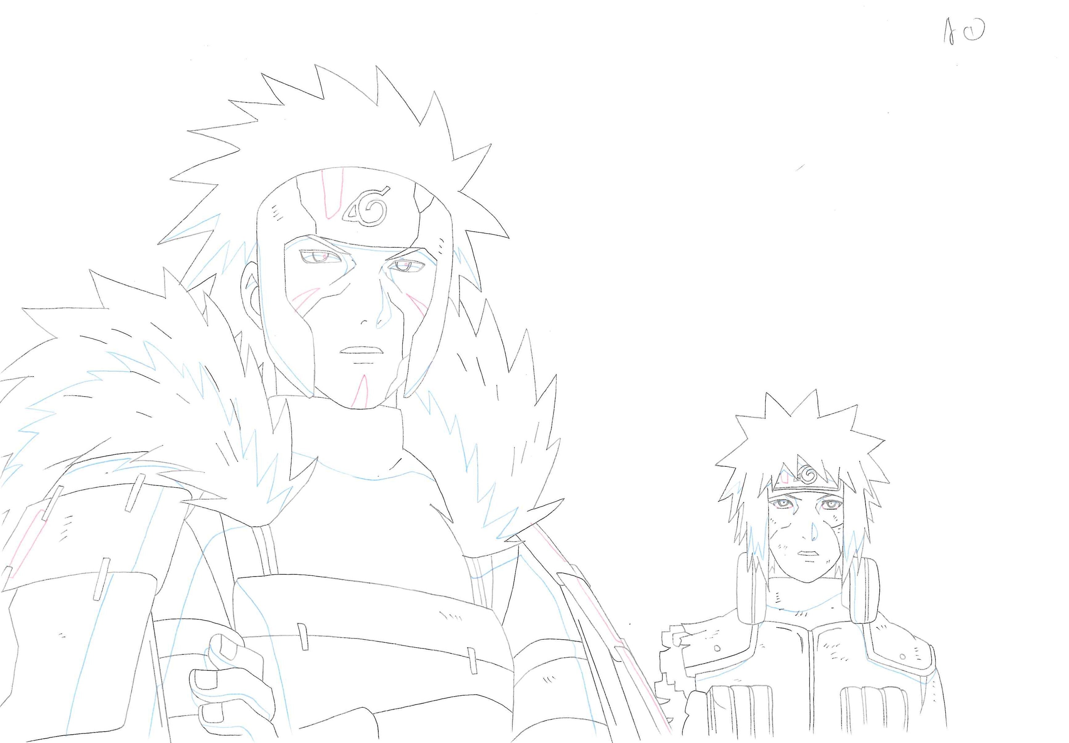 Naruto Shippuden Original Drawing (Tobirama Senju, Minato Namikaze)