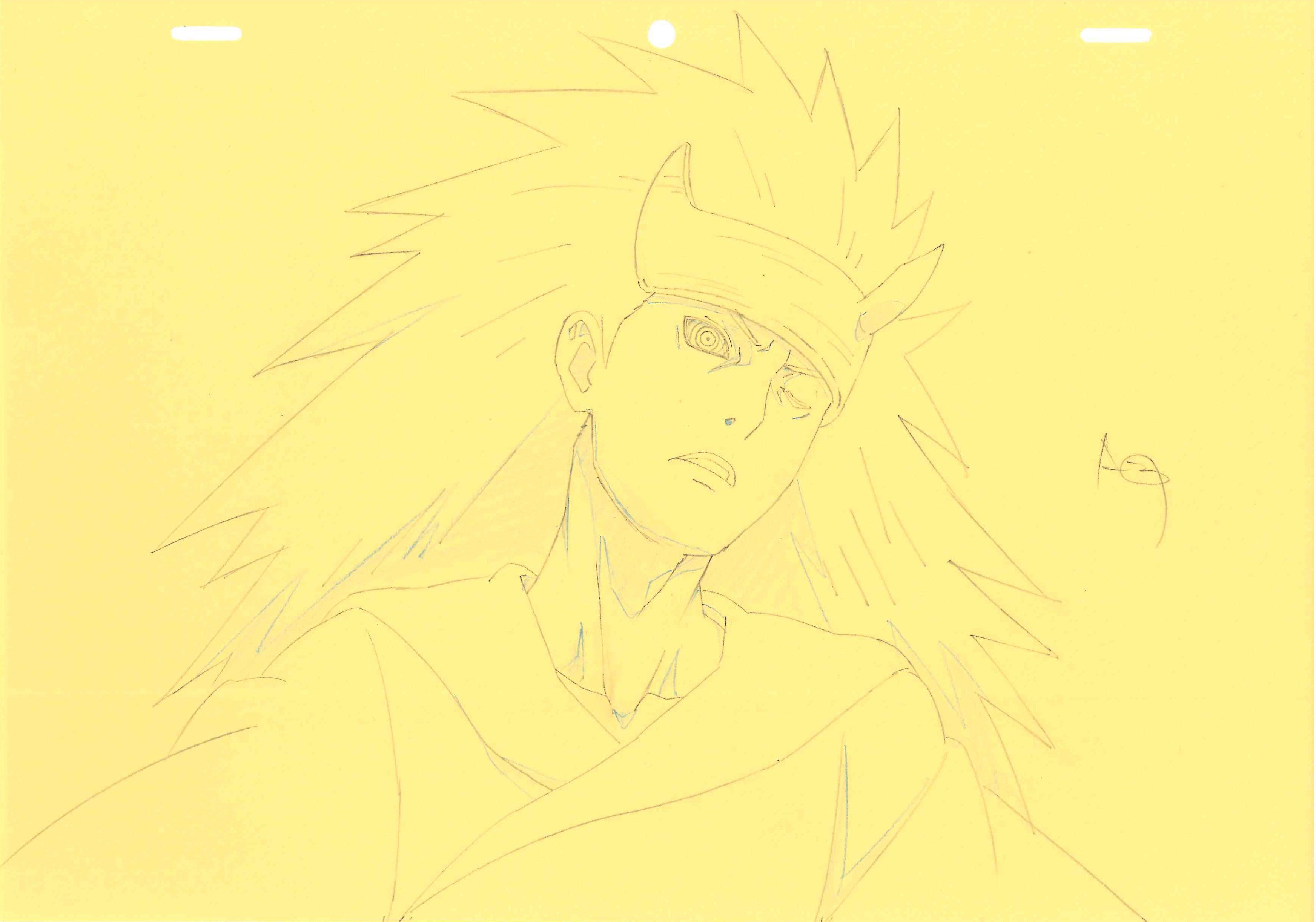 Boceto original de Naruto (Madara Uchiha)