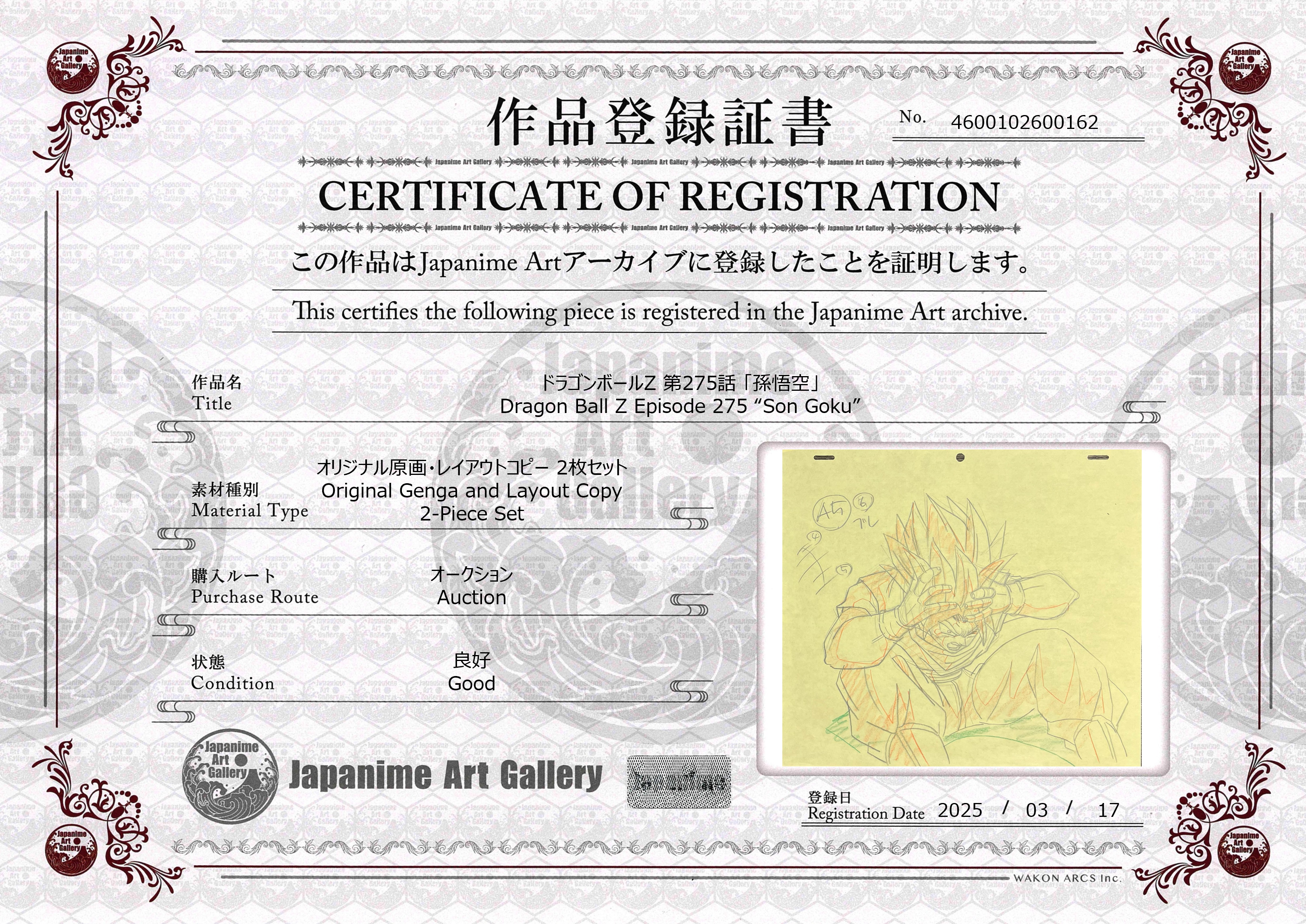 龙珠原始草图（超级赛亚人悟空）