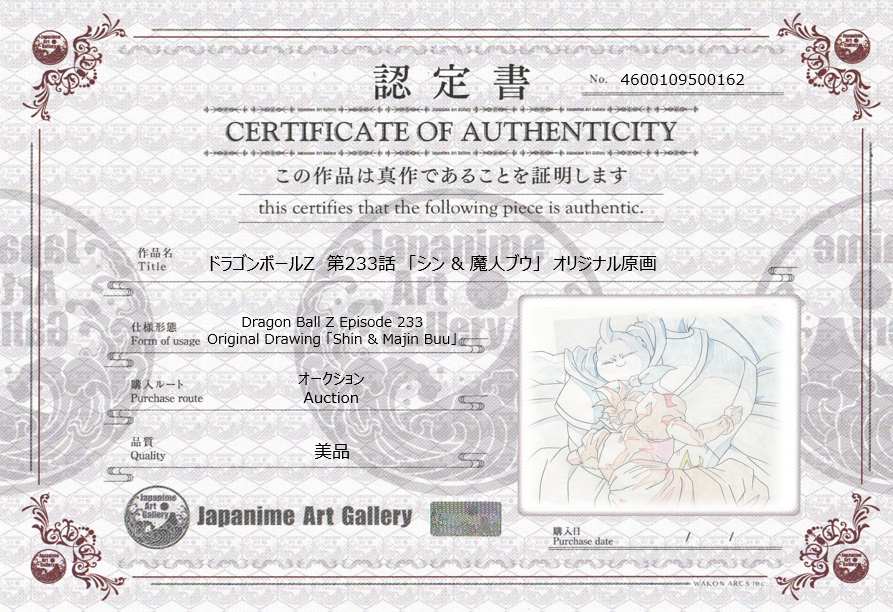 Dragon Ball Z Original Drawing (Shin & Majin Buu)