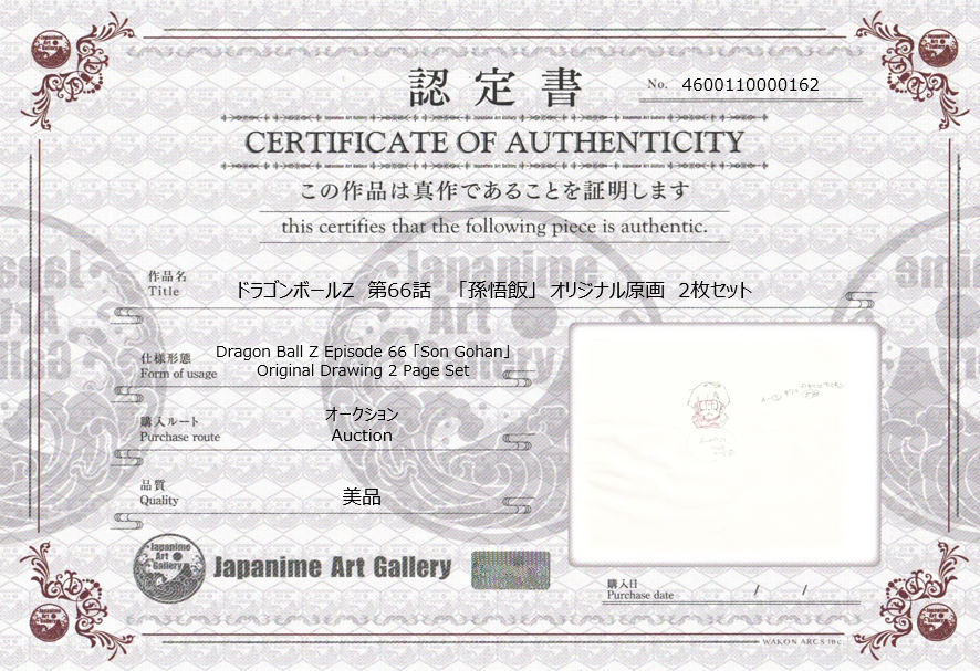 Dragon Ball Z Original Drawing (Son Gohan) 2 Page Set