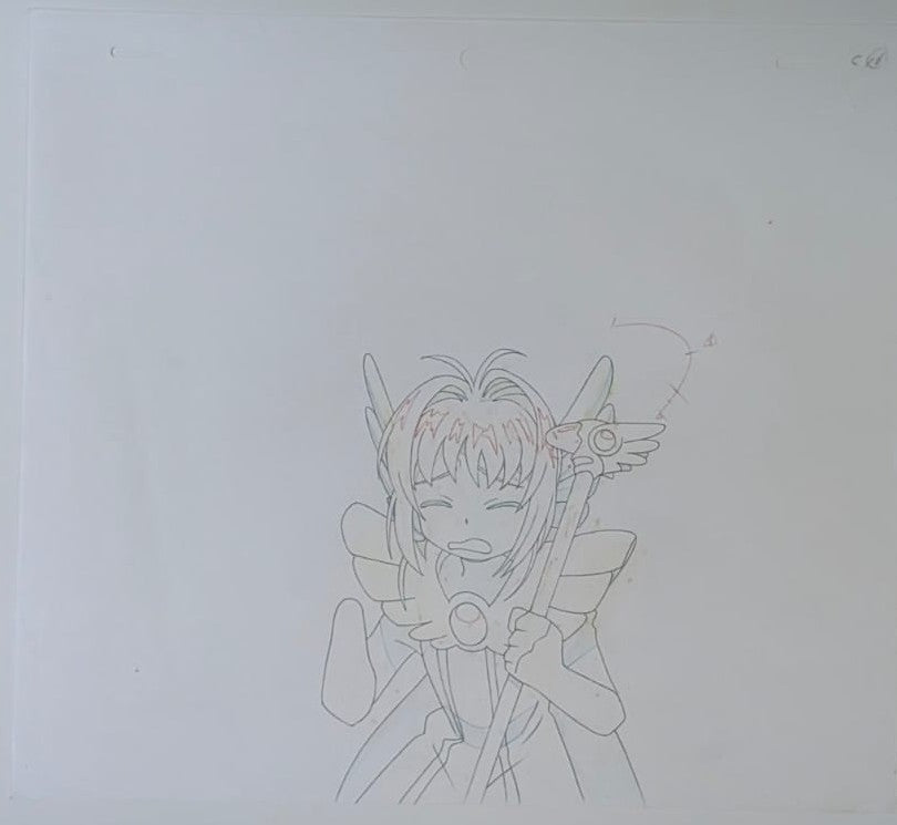 Cardcaptor Sakura Original Cel  & Drawing (Sakura Kinomoto)