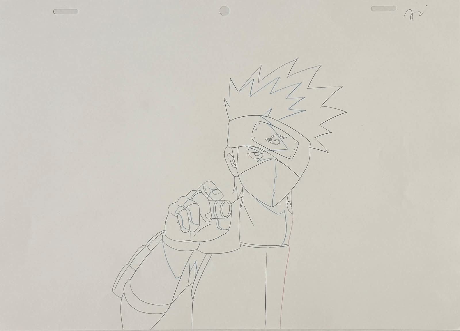 Naruto Shippuden Original Drawing (Kakashi Hatake) 3 page Set