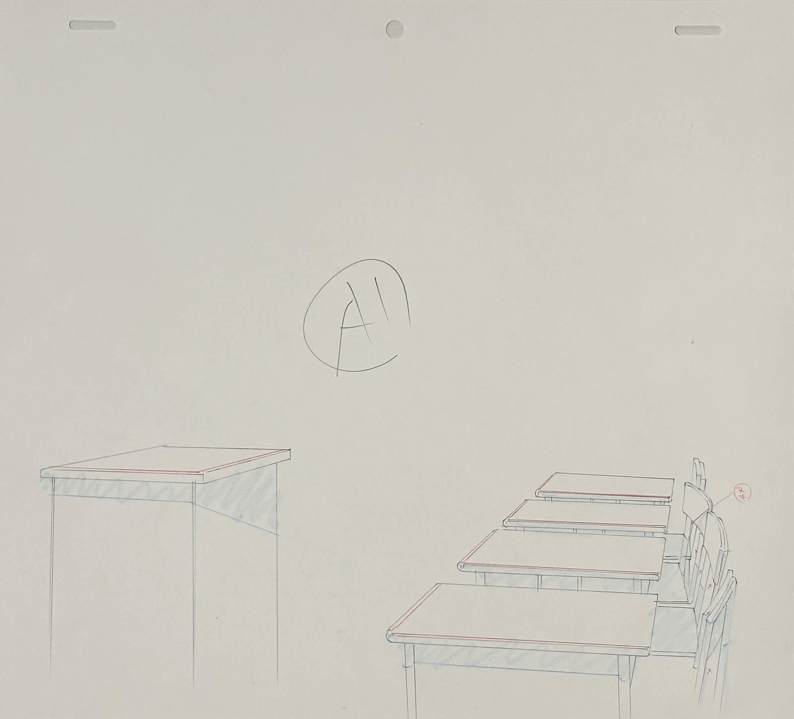 Azumanga Daioh Original Drawing 3 Page set (Kasuga Ayumu, Kagura)