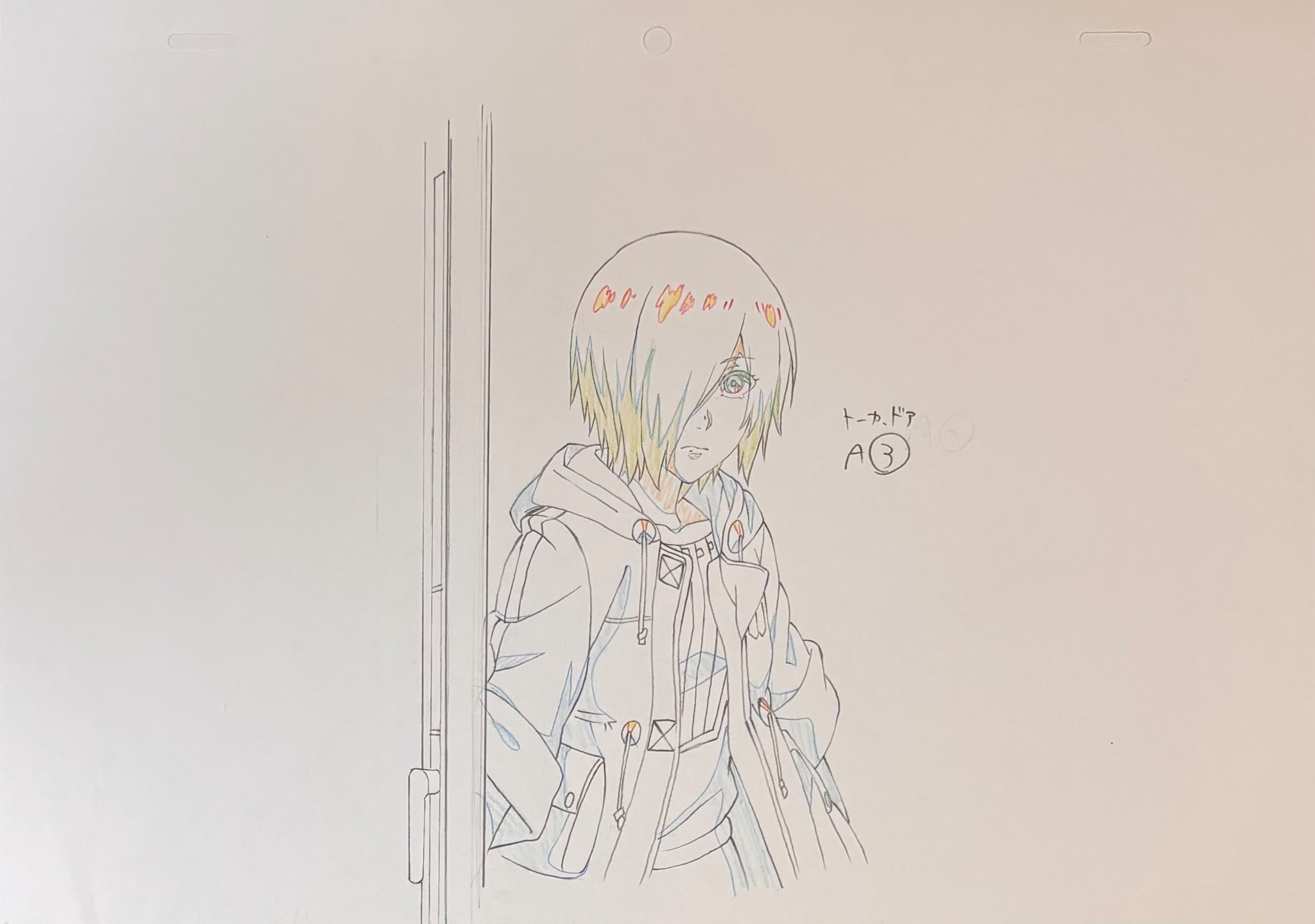 Tokyo Ghoul Original Genga and Timesheet Copy (Touka Kirishima) 6-Piece Set