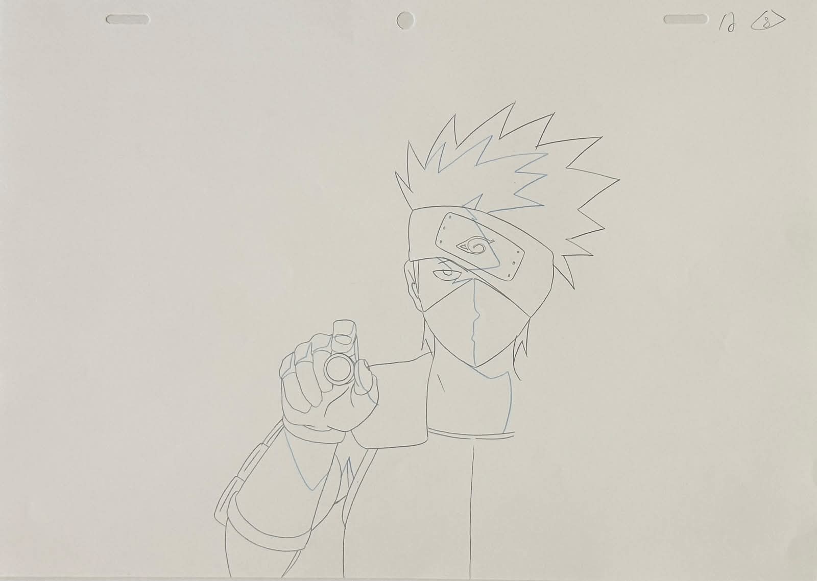 Naruto Shippuden Original Drawing (Kakashi Hatake) 4 page Set