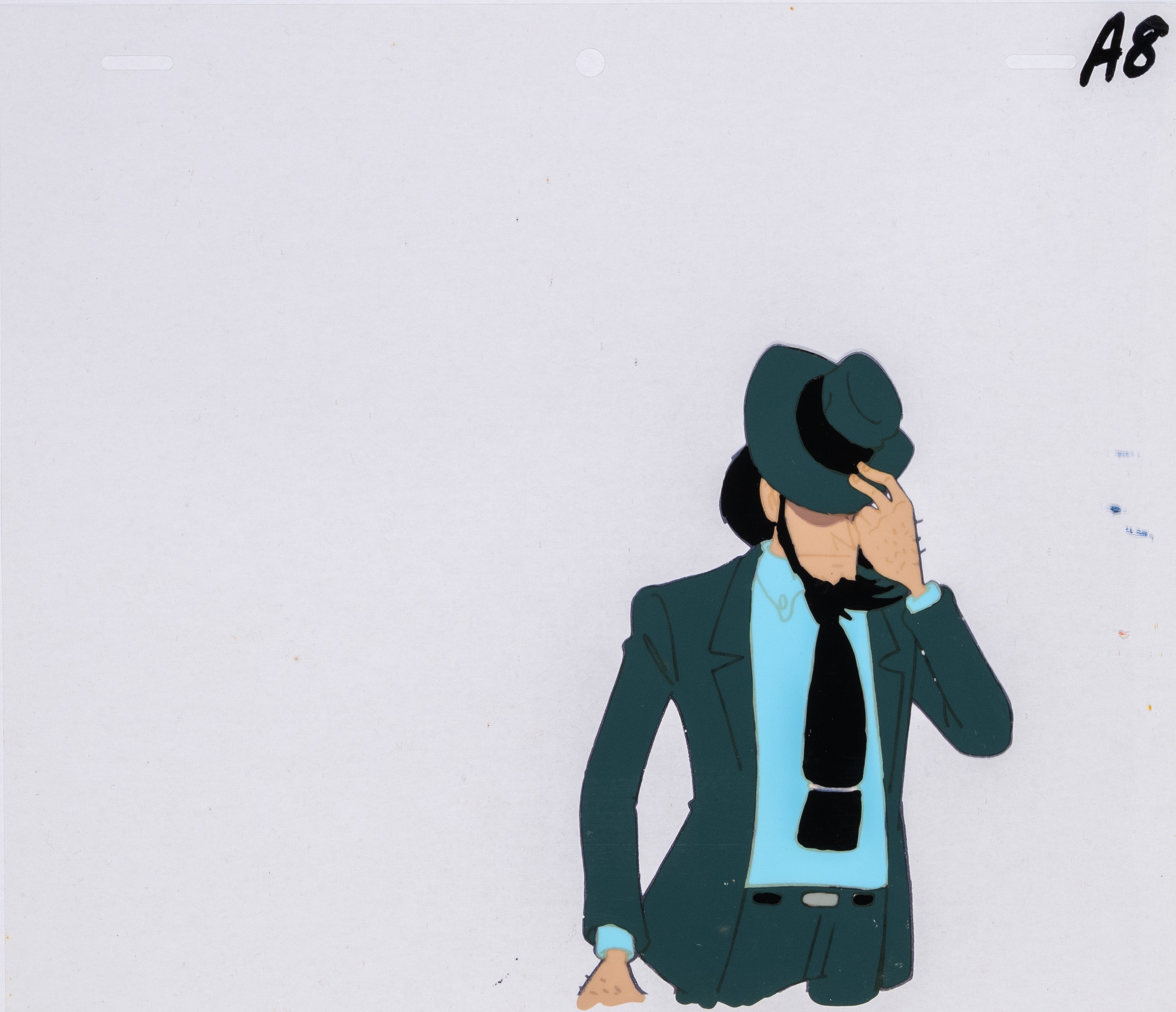 Lupin III Original Cel and Drawing (Daisuke Jigen)