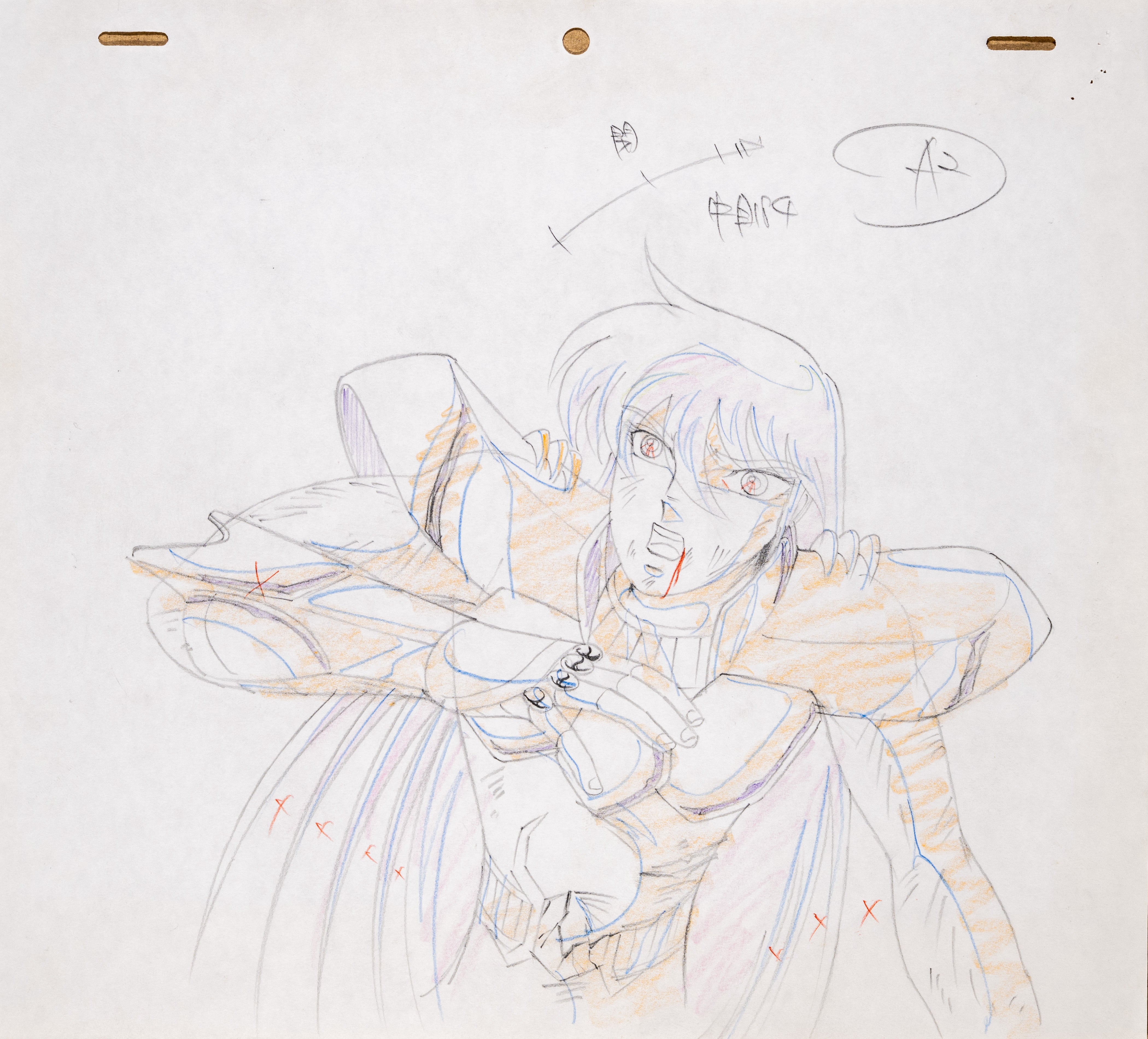 Saint Seiya Original Sketch (Dragon Shiryu)