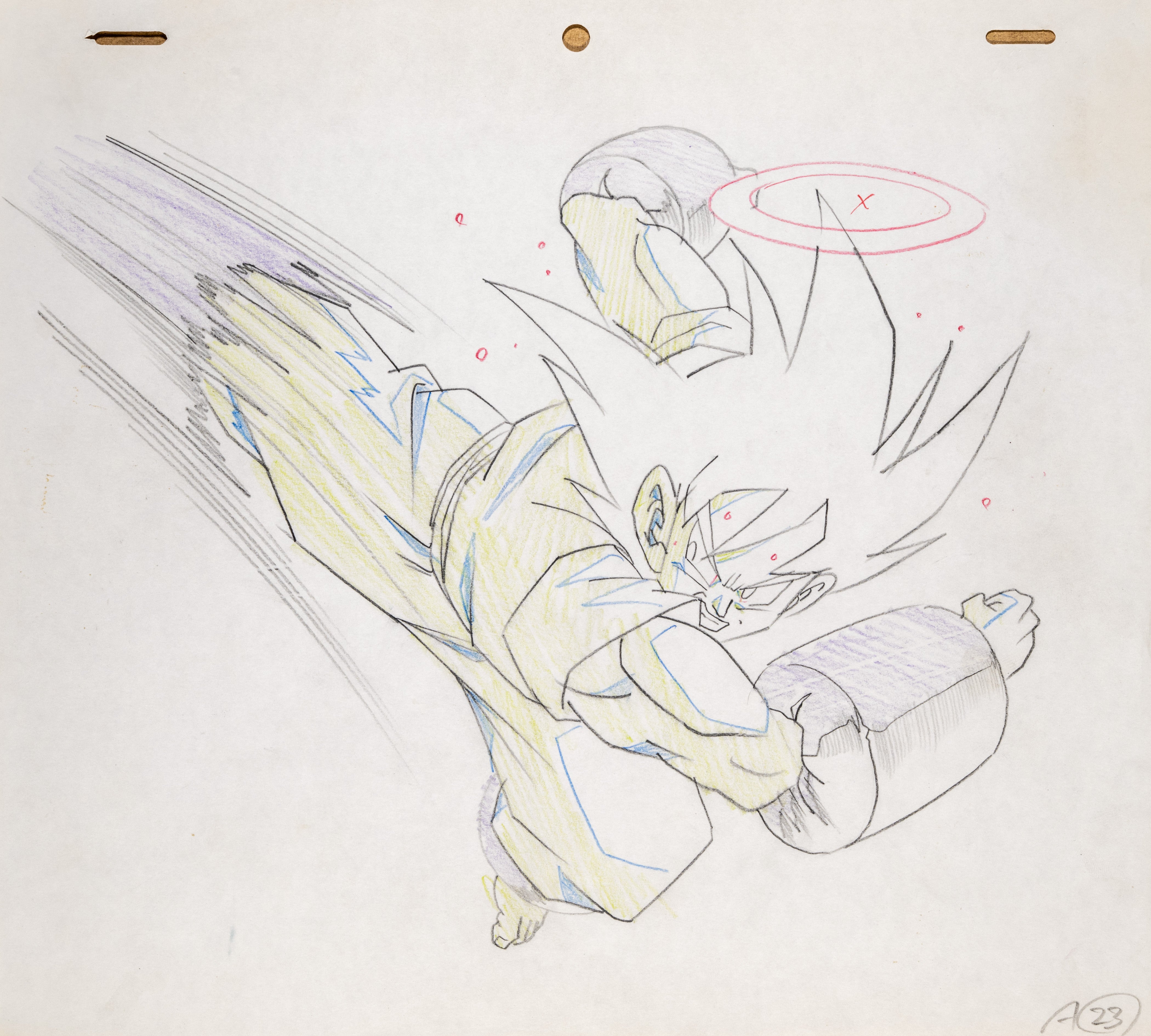 (A23) Dragonball Original Drawing (Goku)