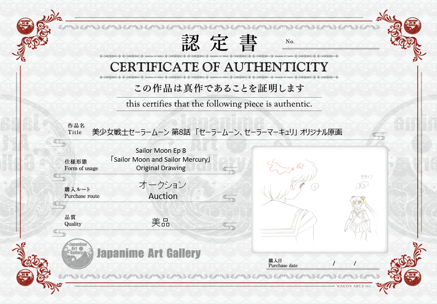 Sailor Moon Original Drawing (Sailor Moon, Sailor Mercury)