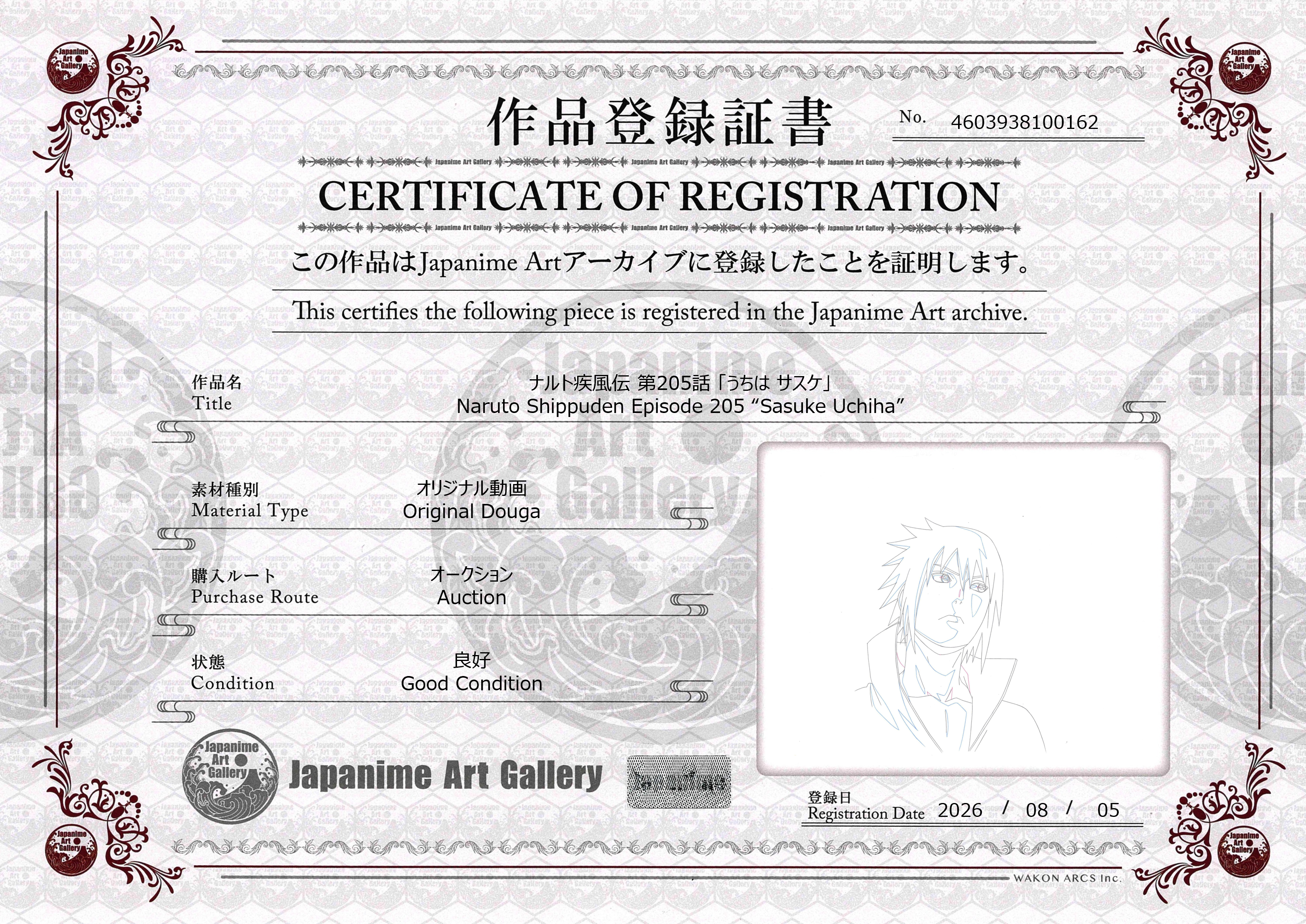 Naruto Shippuden Original Douga (Sasuke Uchiha)