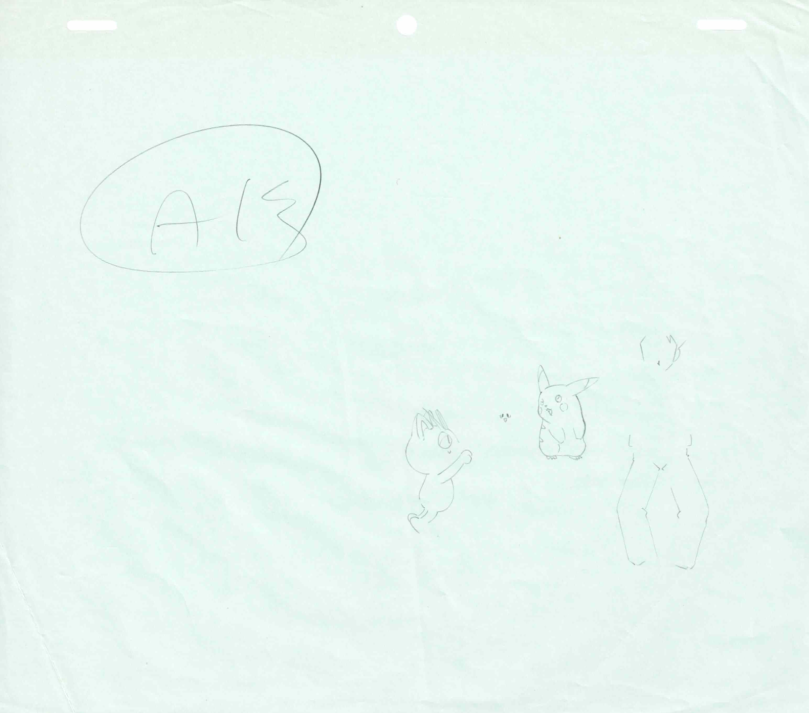 Pokémon Original Sketch (Pikachu)