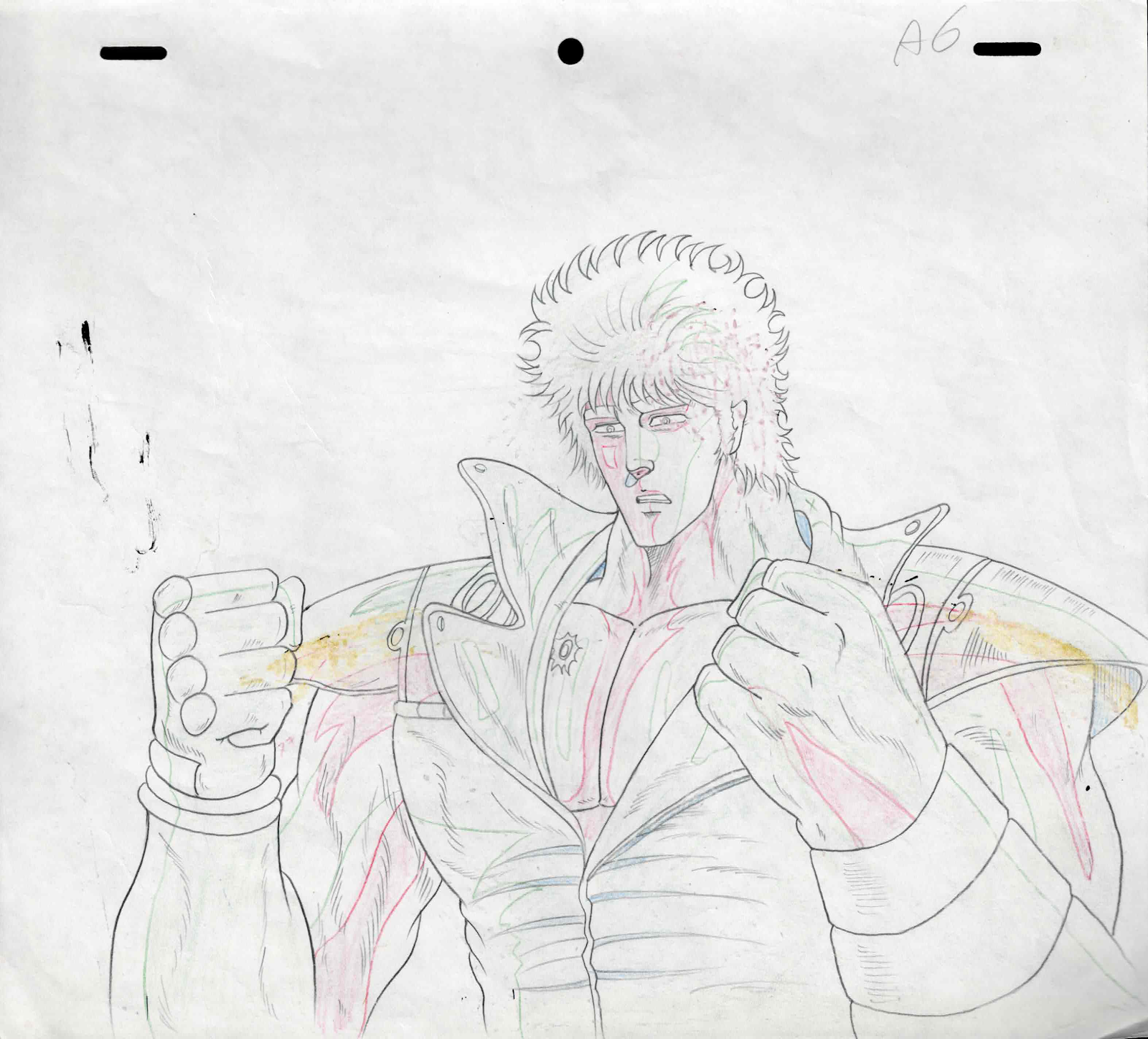 Fist of the North Star Original Drawing (Kenshiro)