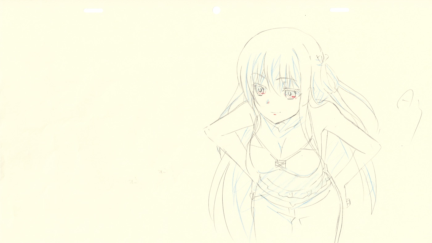 The Fruit of Grisaia Original Drawing (Amane Suou, Yuuji Kazami) 6-page Set & Timesheet