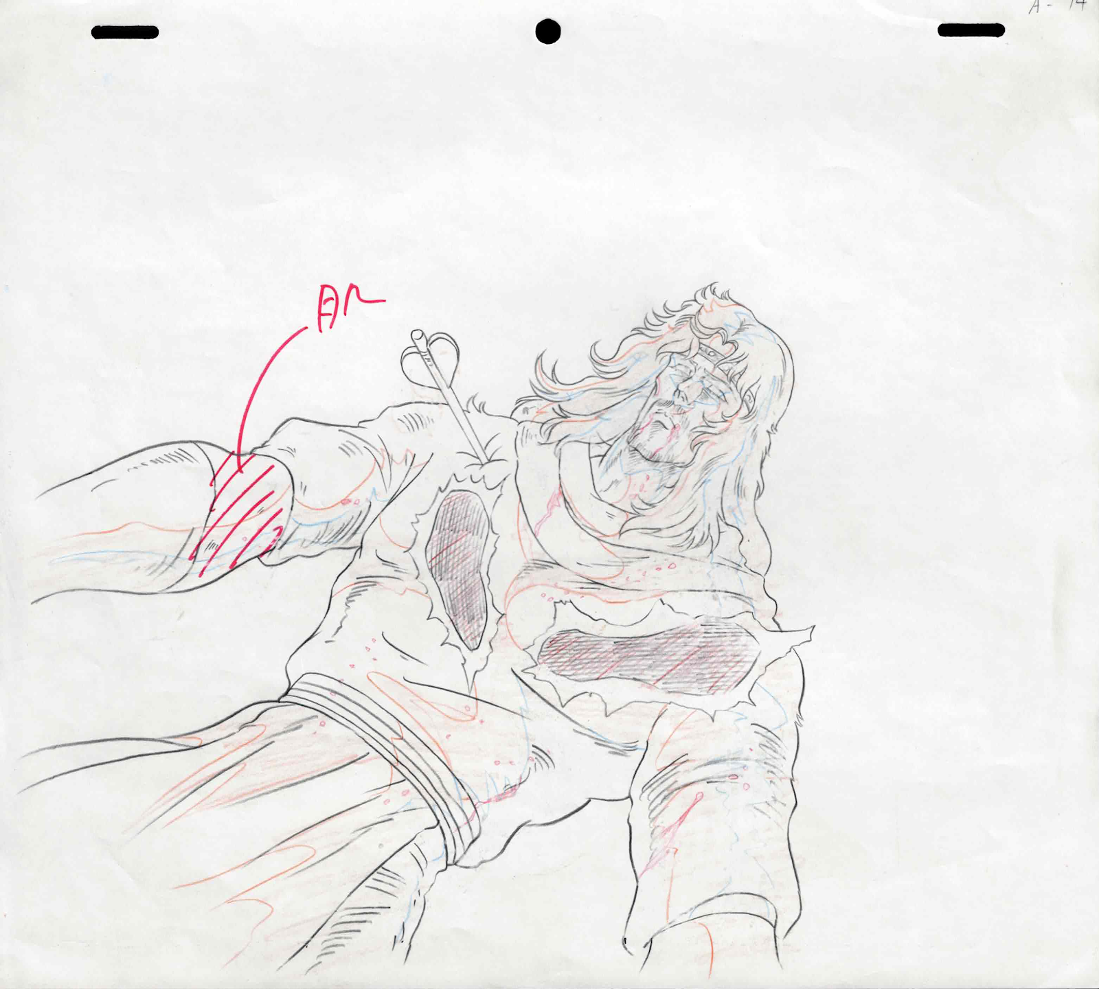 Dibujo Original de El Puño de la Estrella del Norte (Toki)