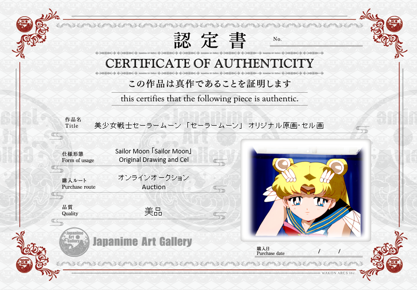 Sailor Moon Original Cel and Sketch (Sailor Moon)