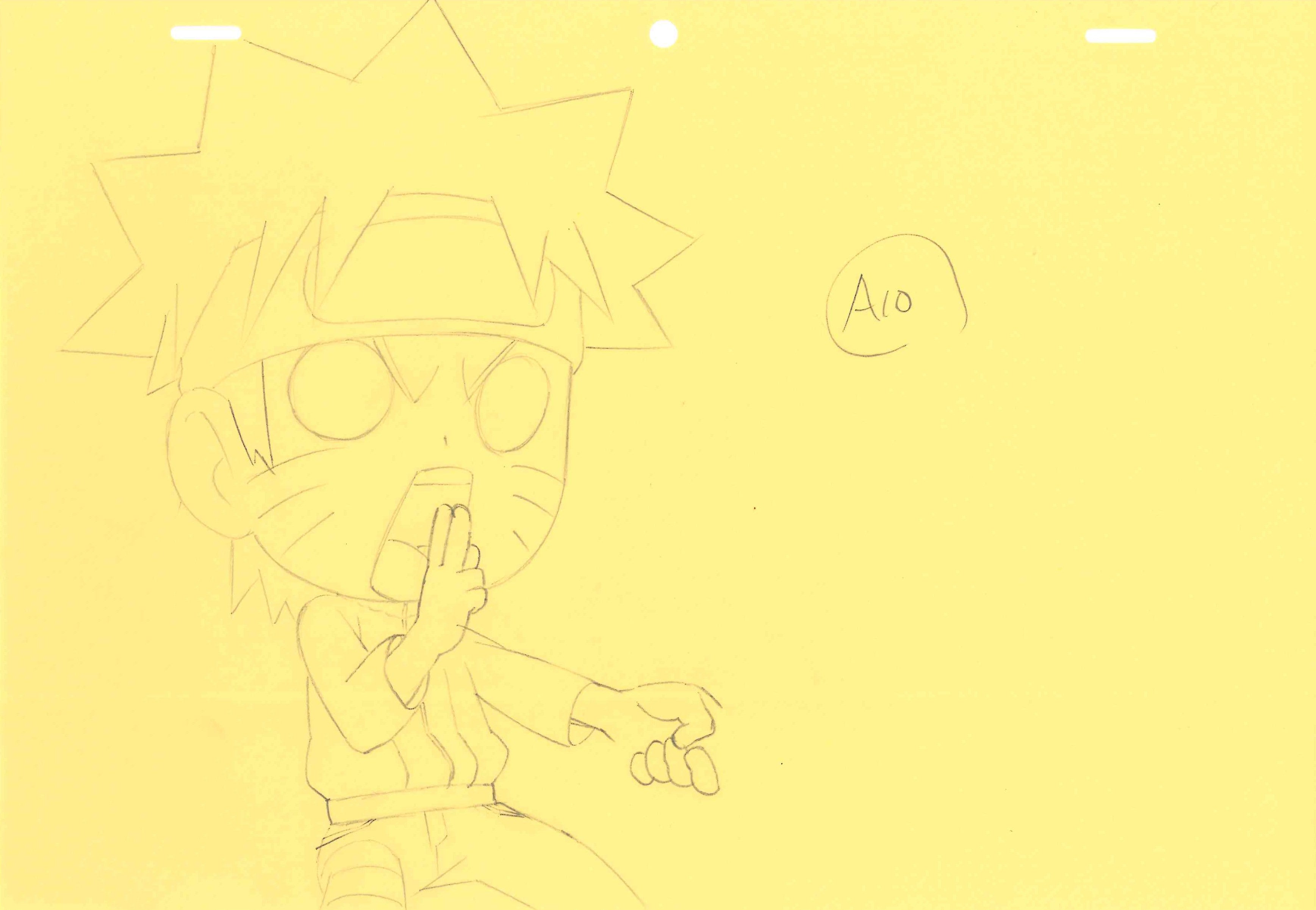 NARUTO Spin-Off: Rock Lee & His Ninja Pals Original Drawing (Naruto Uzumaki) 3-page Set