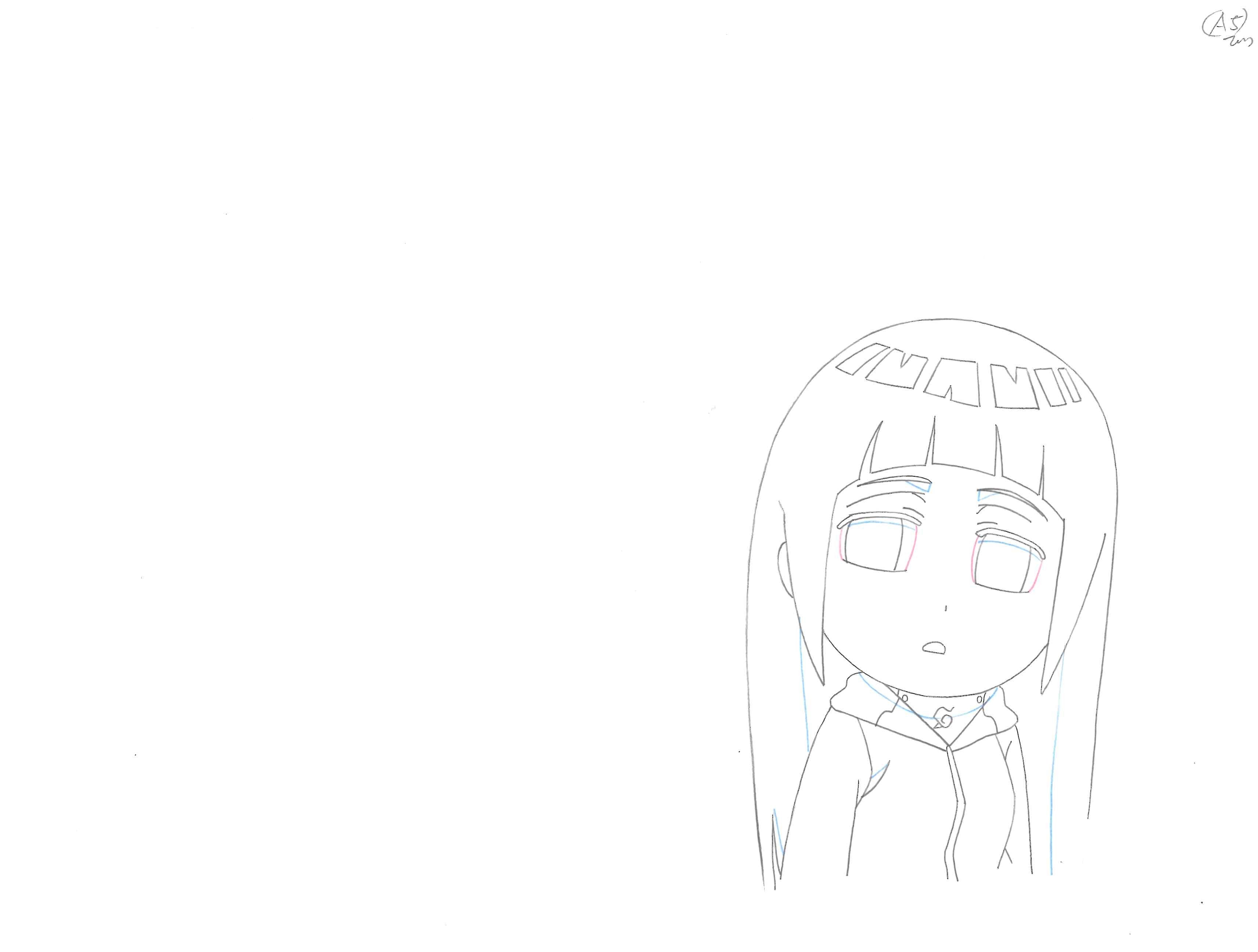 NARUTO Spin-Off: Rock Lee & His Ninja Pals Original Drawing (Hinata Hyuga)