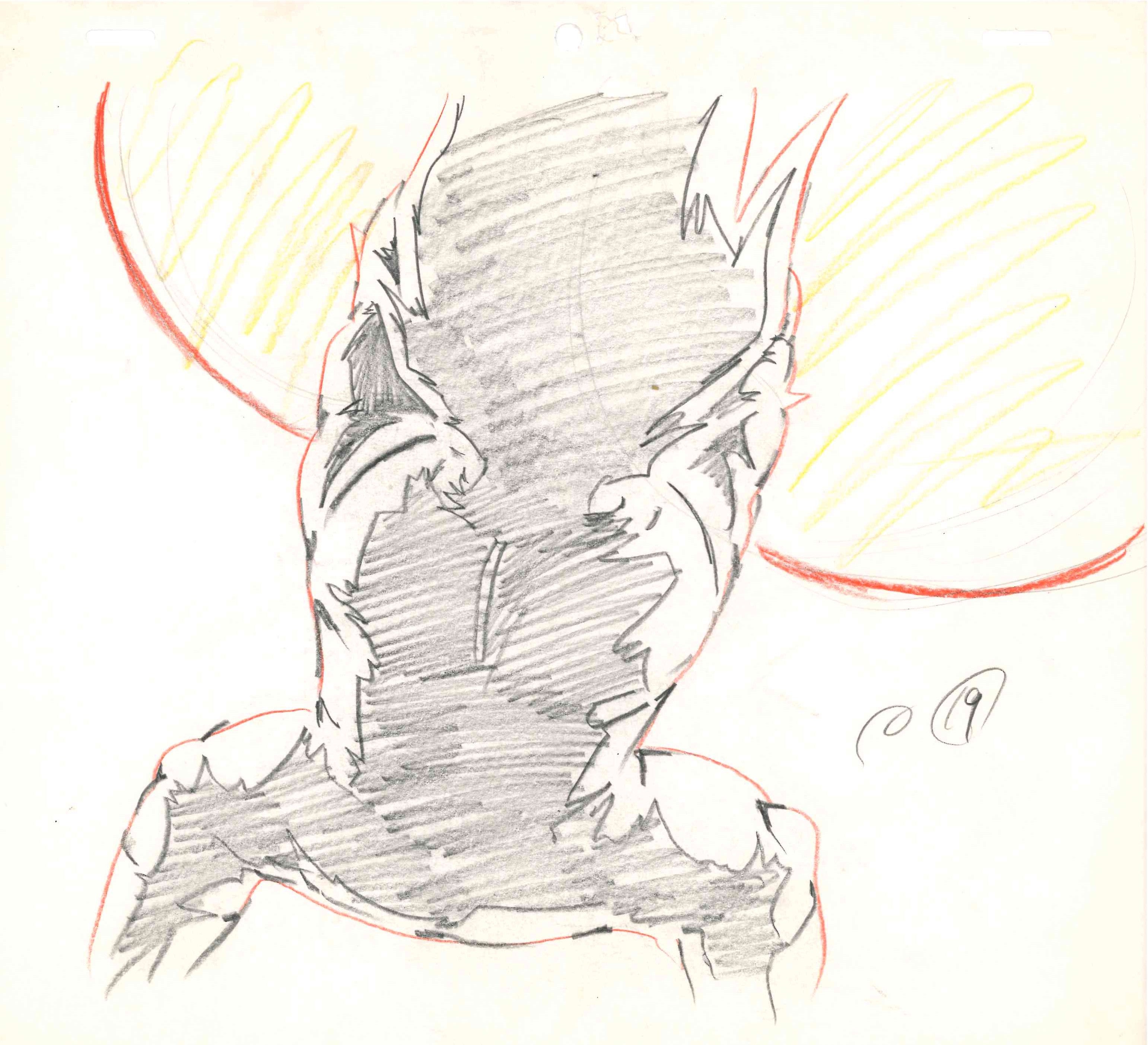 Dragon Ball Z Original Genga (Vegeta) 3-Piece Set