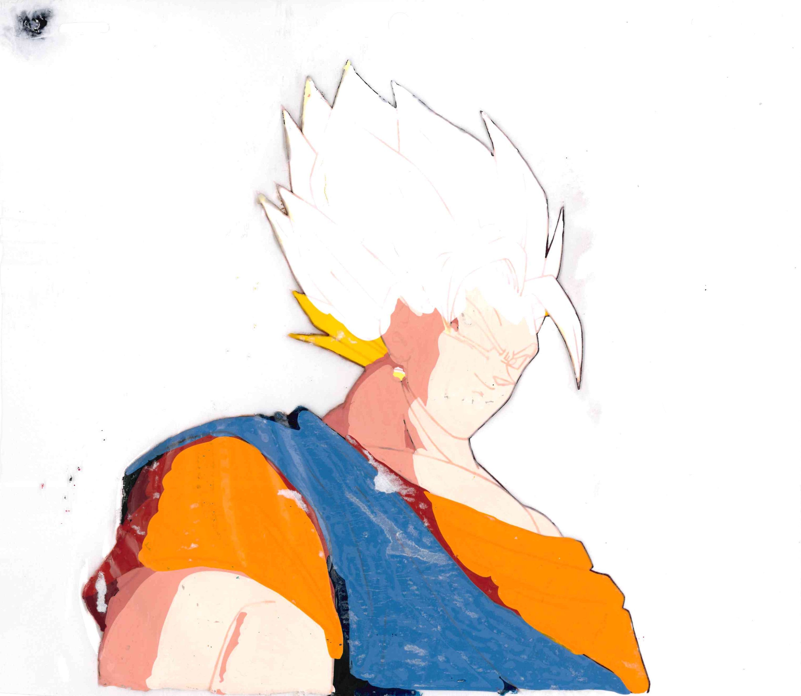 Dragon Ball Z Original Cel, Douga and Background Copy (Vegito) 3-Piece Set