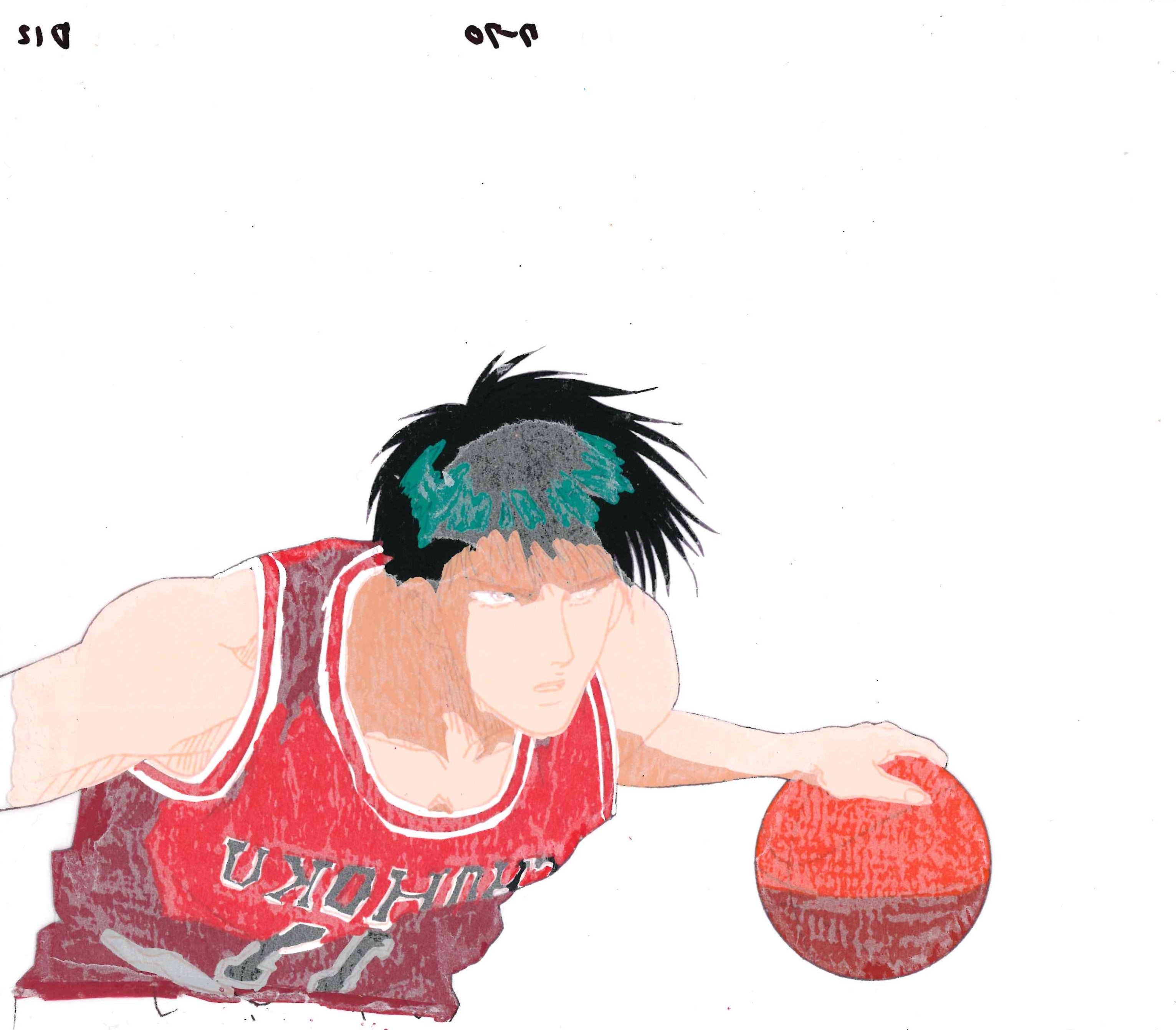 Slam Dunk Original Cel (Kaede Rukawa)