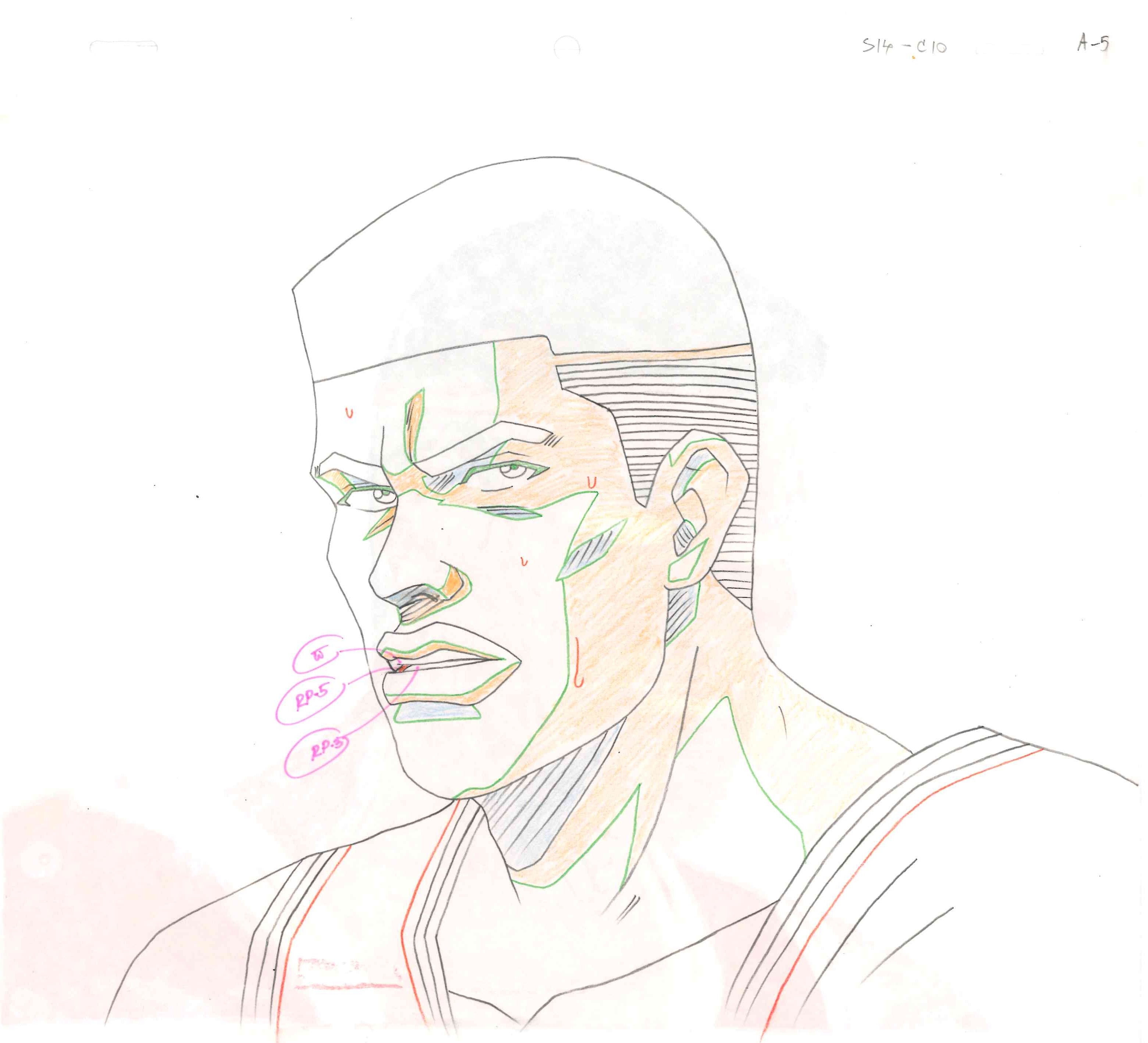 Slam Dunk Original Cel and Douga (Takenori Akagi) 2-Piece Set