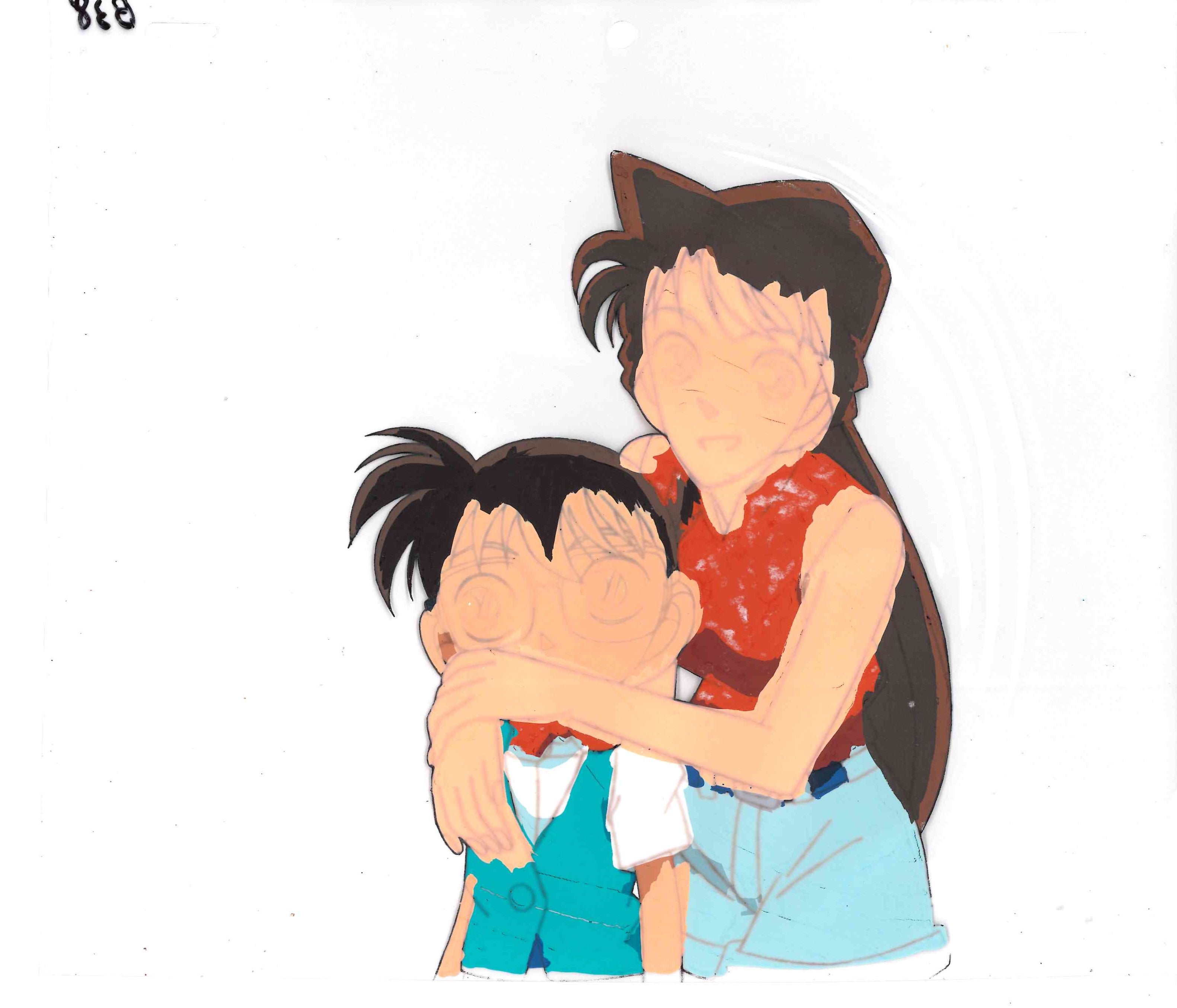 Detective Conan Original Cel and Douga (Ran Mouri, Conan Edogawa) 2-Piece Set