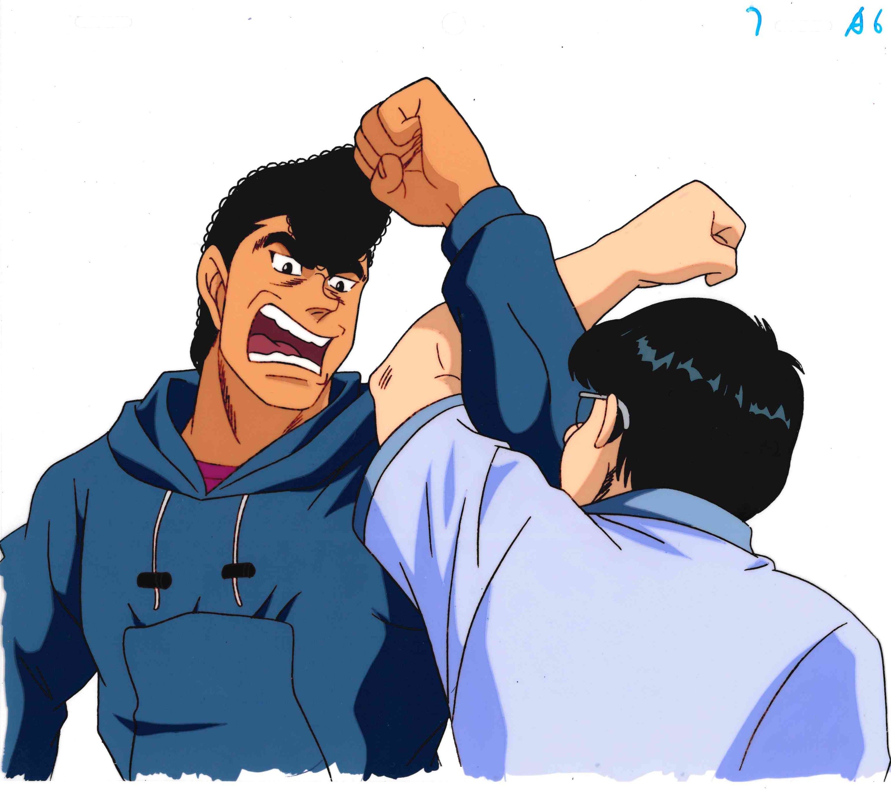 Hajime no Ippo Original Cel and Douga (Mamoru Takamura, Haruhiko Yagi) 2-Piece Set