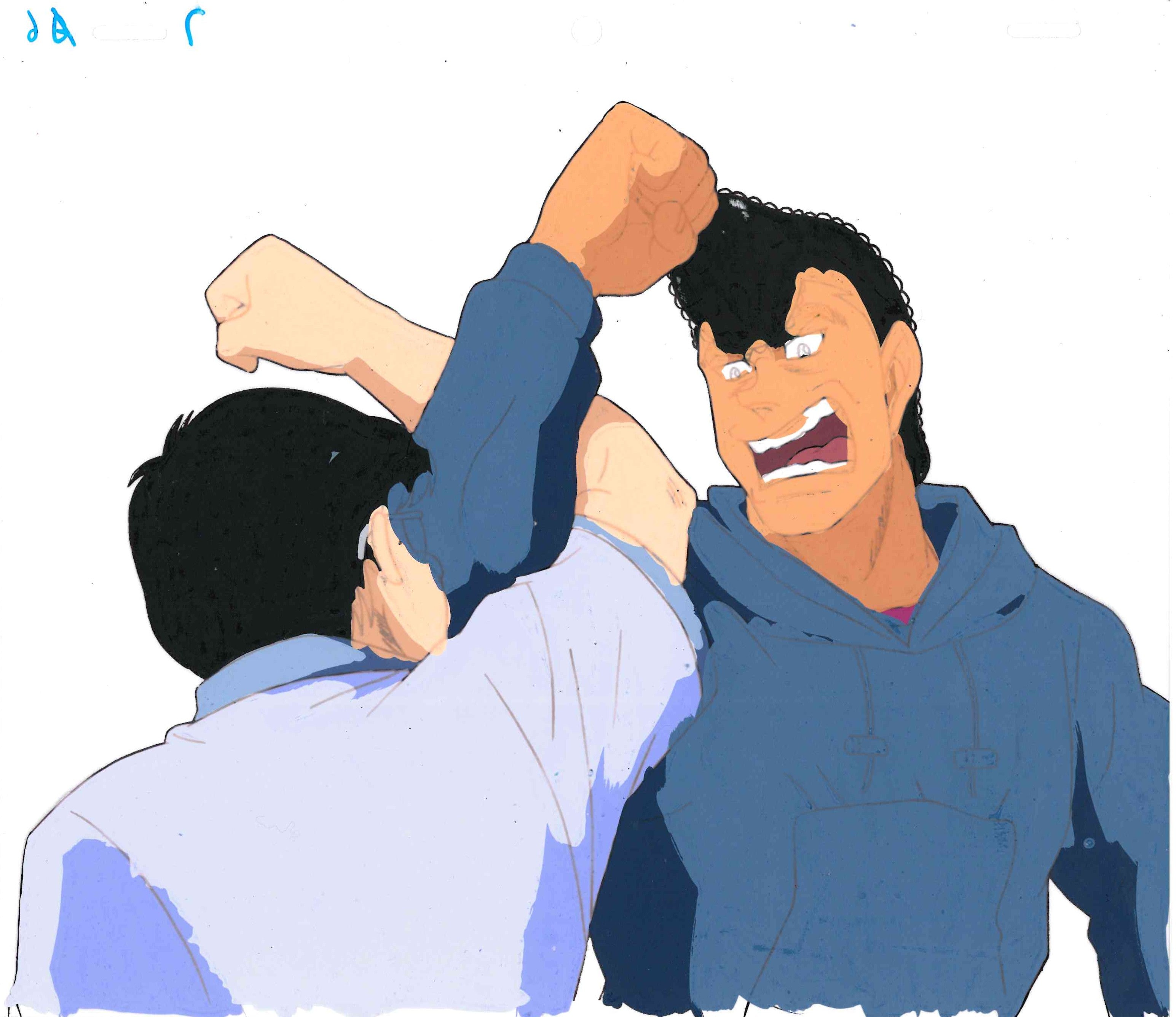 Hajime no Ippo Original Cel and Douga (Mamoru Takamura, Haruhiko Yagi) 2-Piece Set